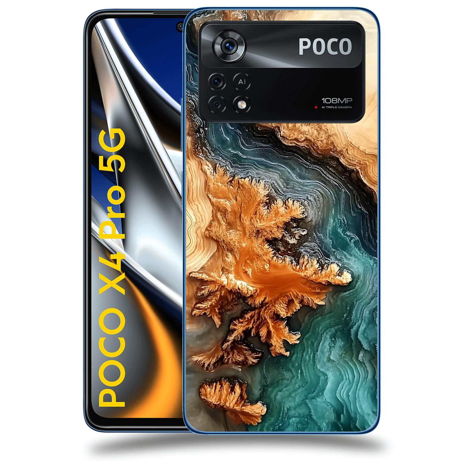 ACOVER Kryt na mobil Xiaomi Poco X4 Pro 5G - Minerální tok
