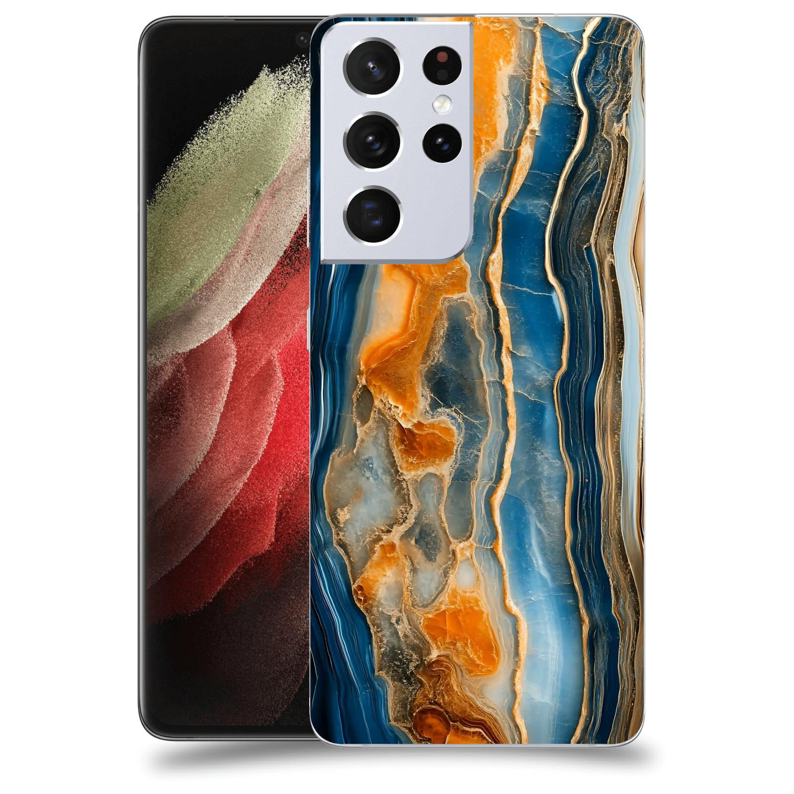 ACOVER Kryt na mobil Samsung Galaxy S21 Ultra 5G G998B - Minerál a Energie