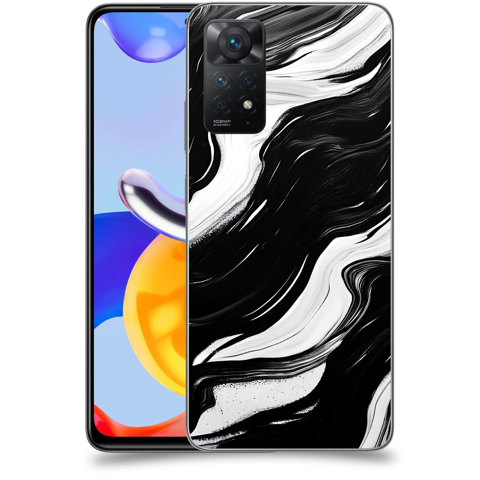 ACOVER Kryt na mobil Xiaomi Redmi Note 11 Pro - Monochromie a Proudění