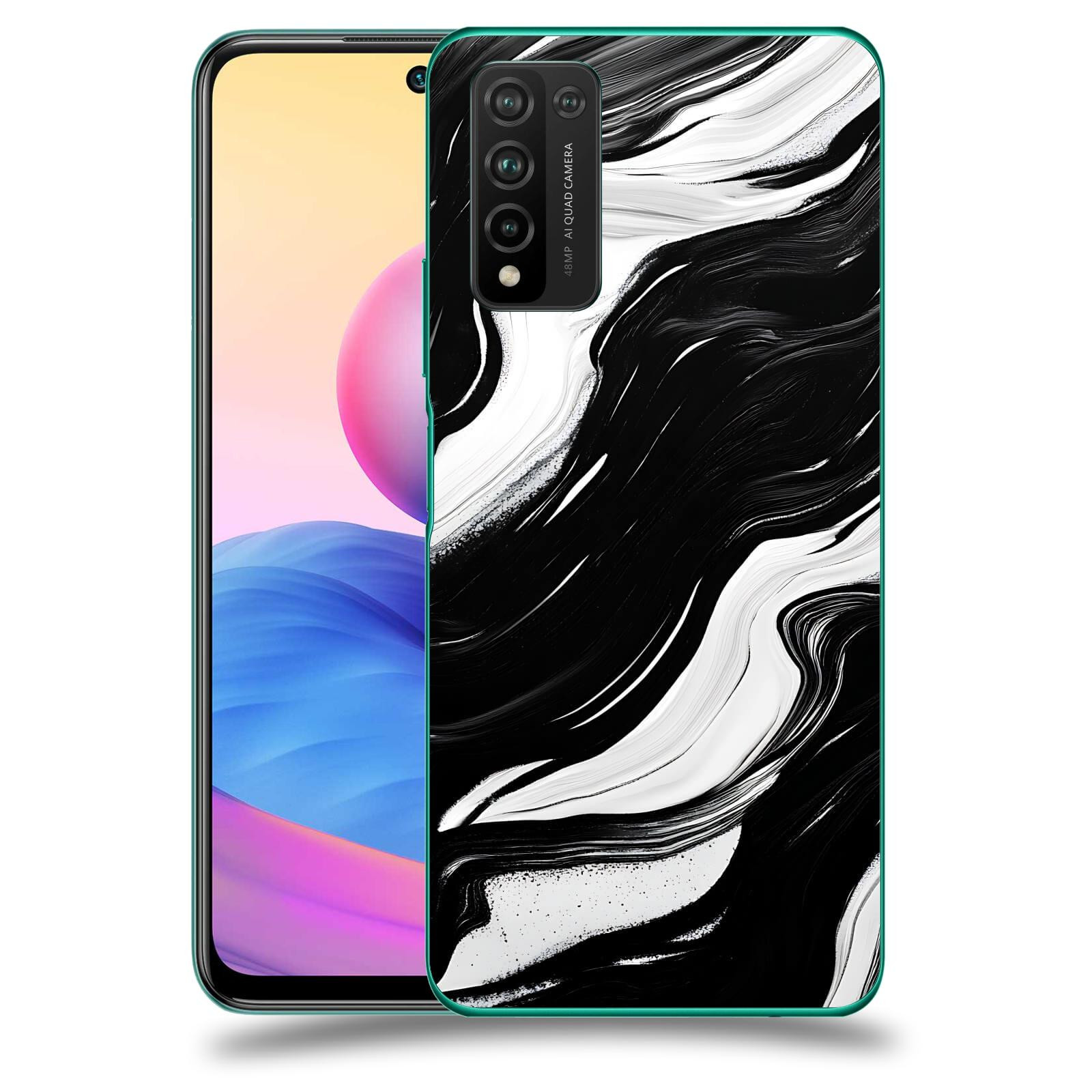 ACOVER Kryt na mobil Honor 10X Lite - Monochromie a Proudění