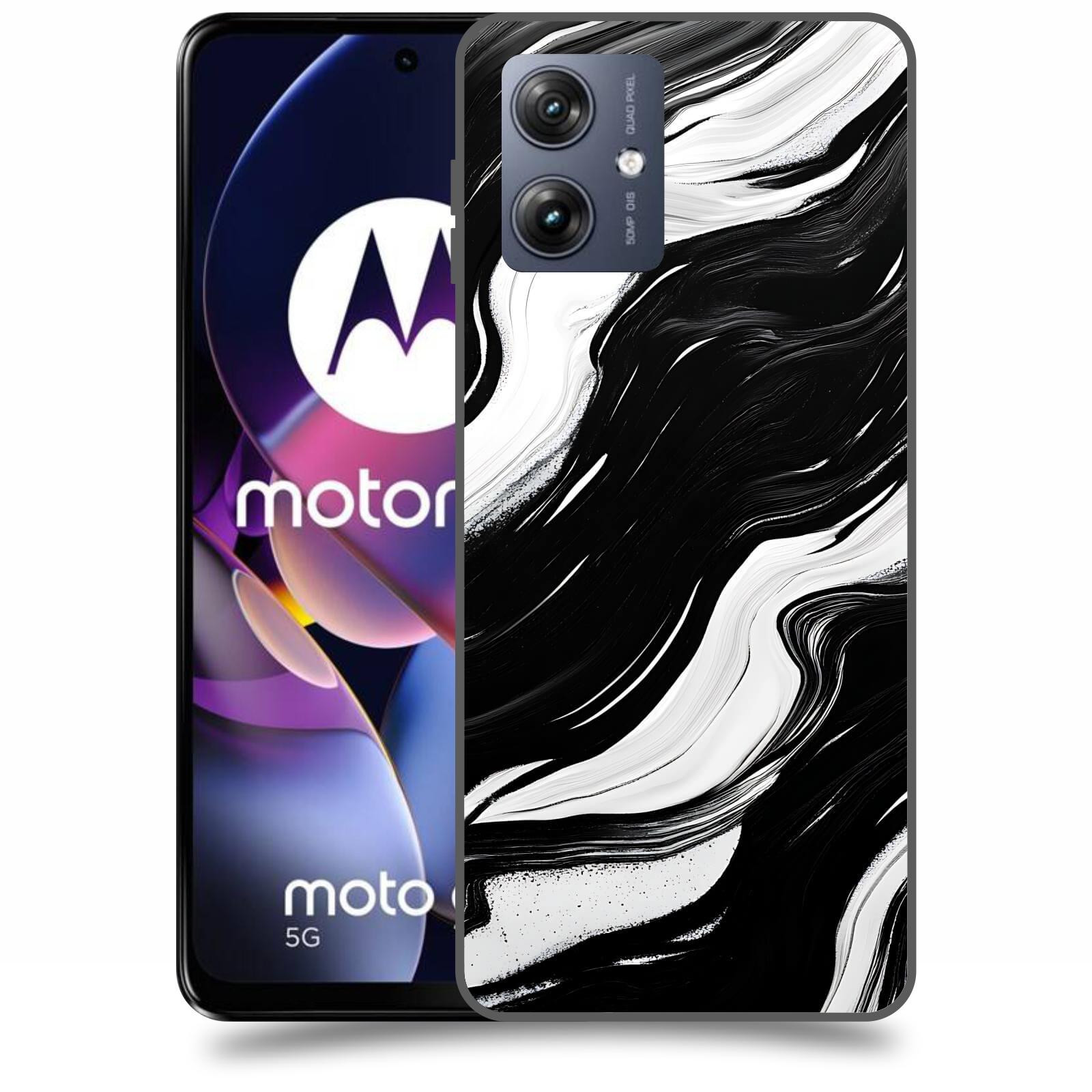ACOVER Kryt na mobil Motorola Moto G54 5G - Monochromie a Proudění