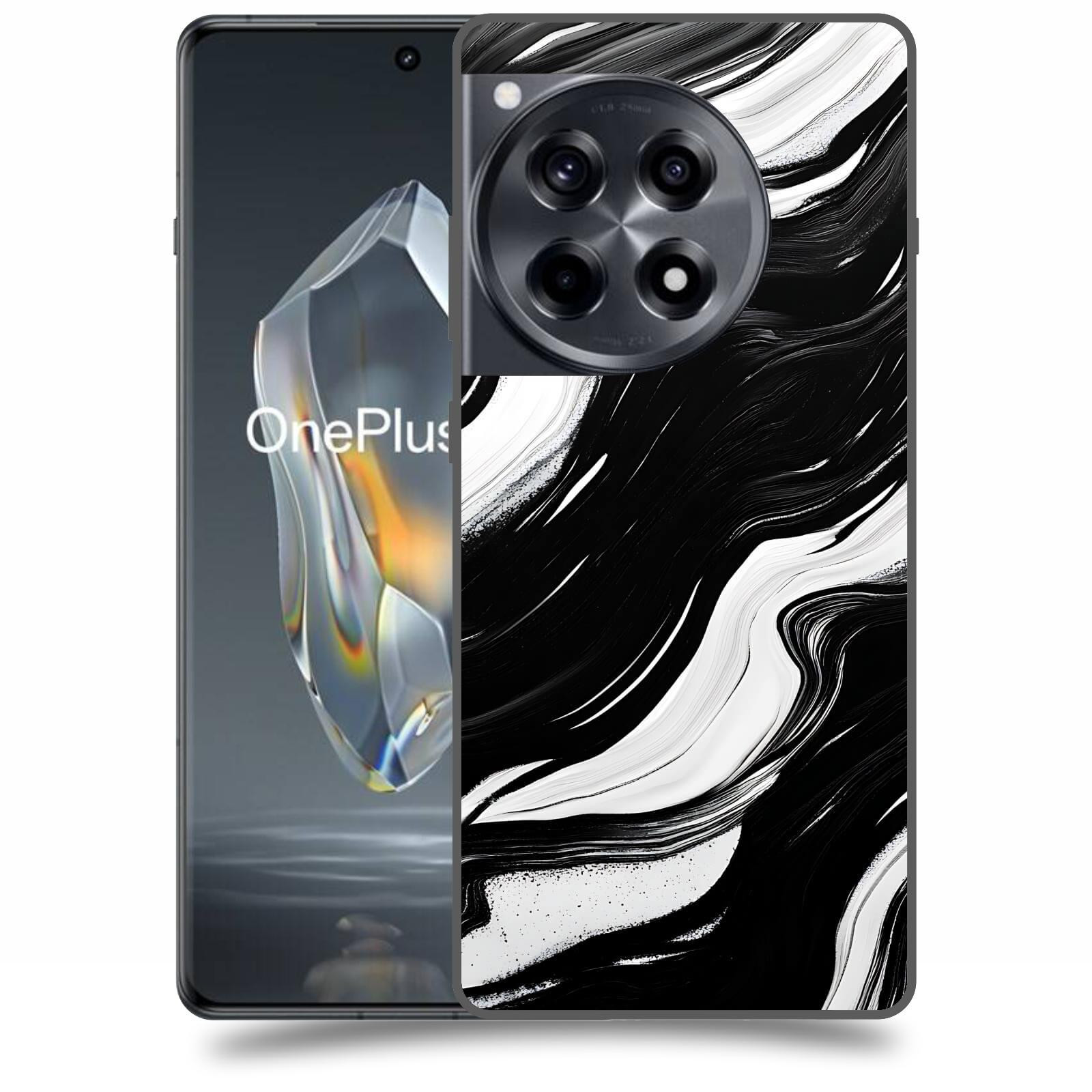 ACOVER Kryt na mobil OnePlus 12 - Monochromie a Proudění