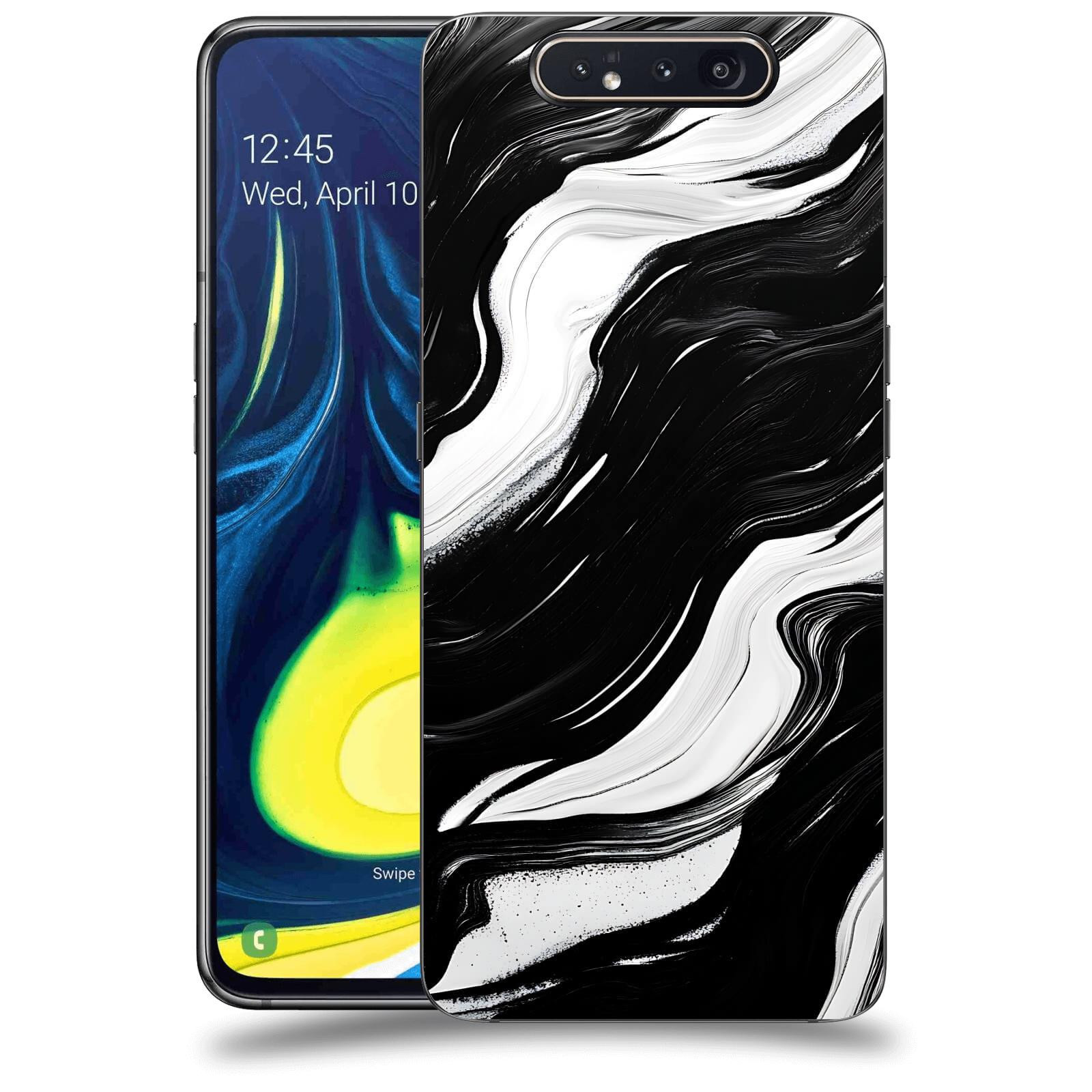 ACOVER Kryt na mobil Samsung Galaxy A80 A805F - Monochromie a Proudění