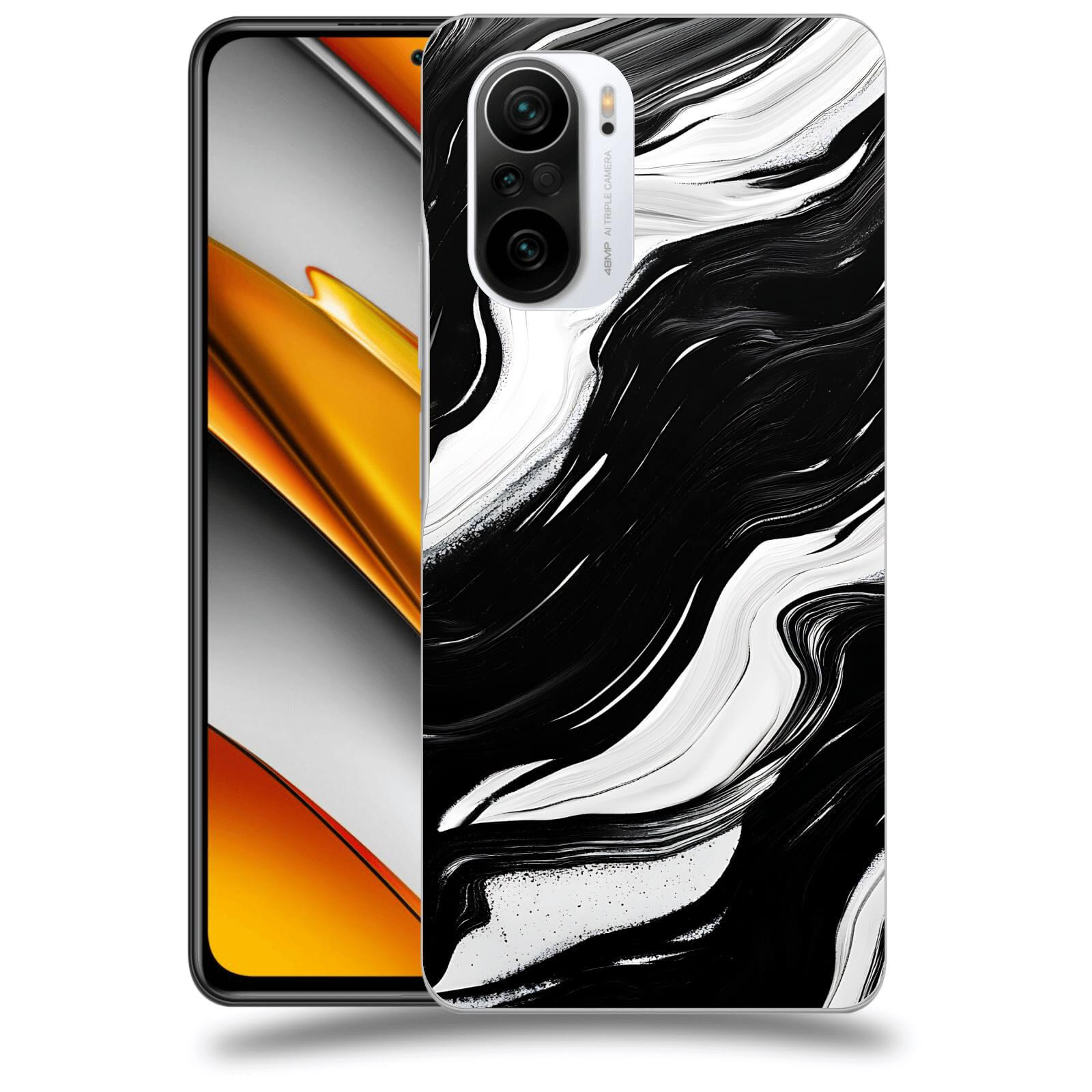 ACOVER Kryt na mobil Xiaomi Poco F3 - Monochromie a Proudění