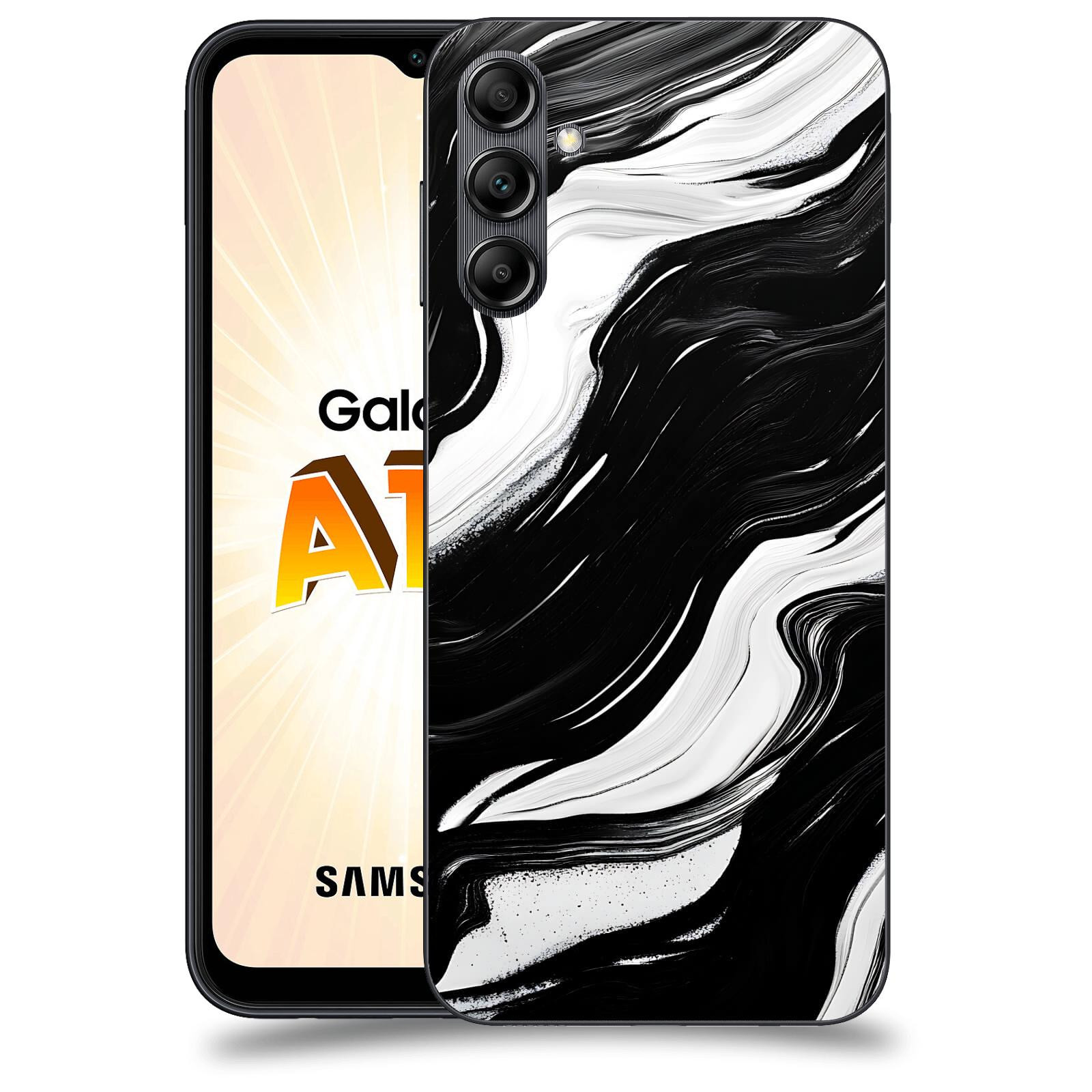 ACOVER Kryt na mobil Samsung Galaxy A14 LTE - Monochromie a Proudění