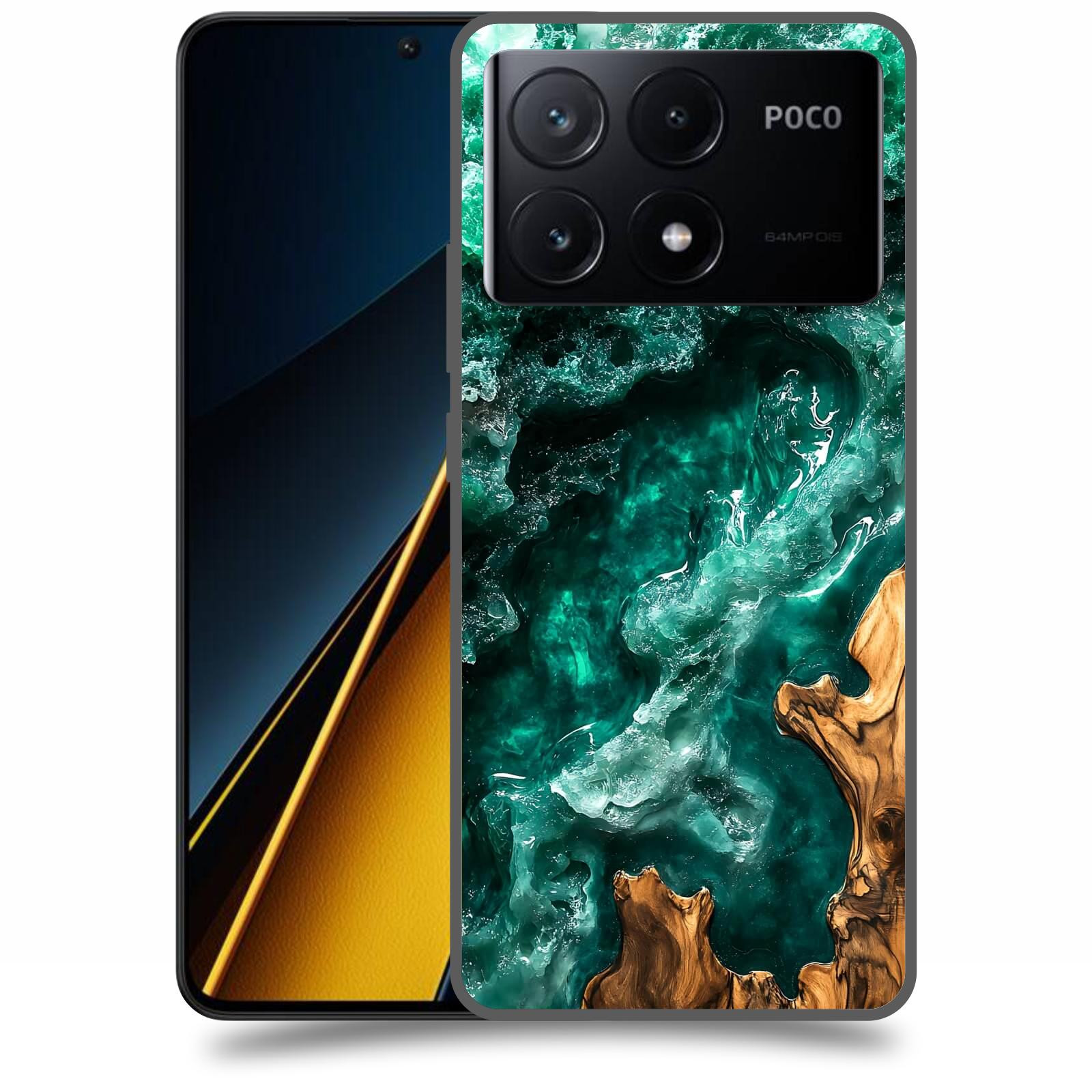 ACOVER Kryt na mobil Poco X6 Pro 5G - Forest Wood I