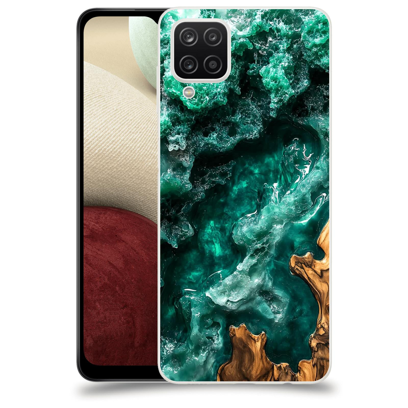 ACOVER Kryt na mobil Samsung Galaxy A12 A125F - Forest Wood I