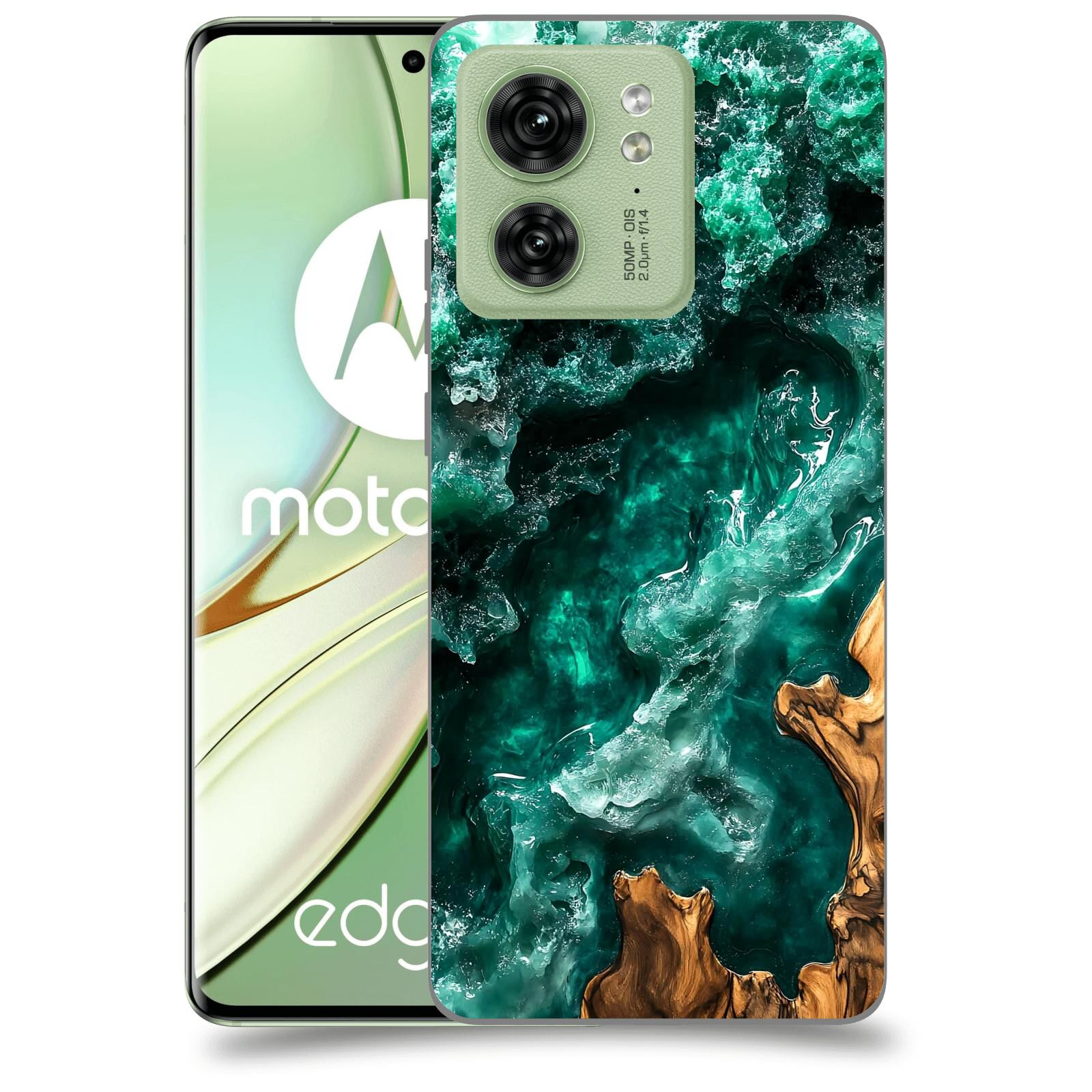 ACOVER Kryt na mobil Motorola EDGE 40 5G - Forest Wood I