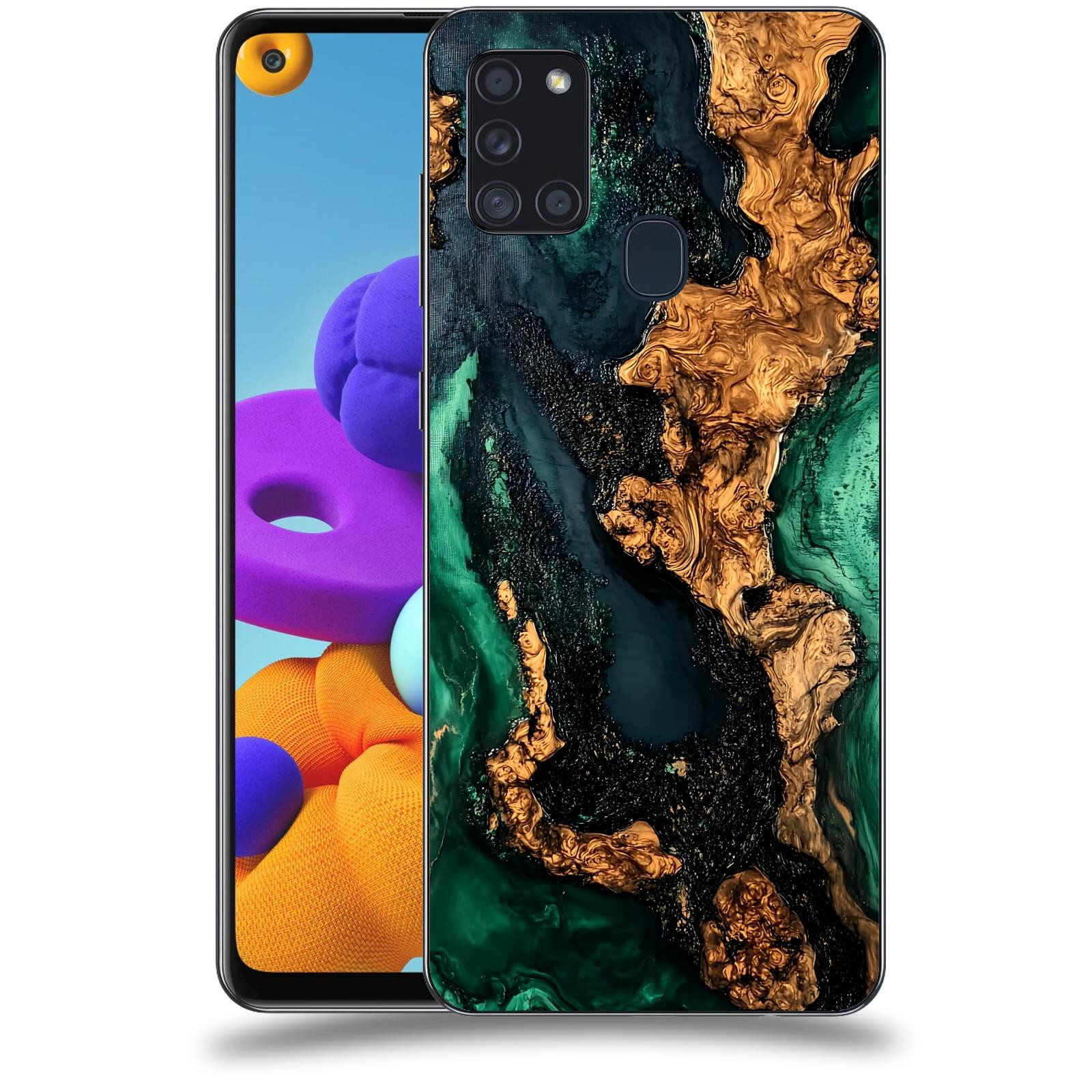 ACOVER Kryt na mobil Samsung Galaxy A21s - Forest Wood II