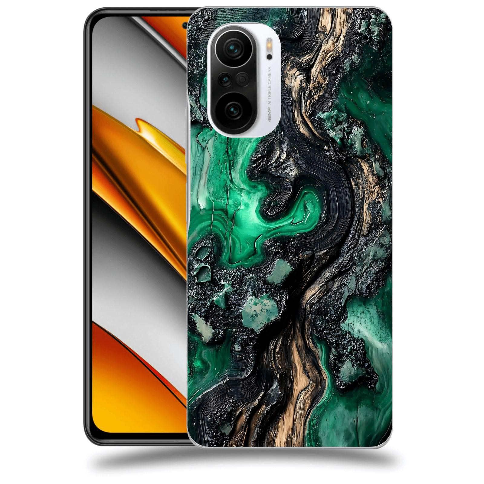 ACOVER Kryt na mobil Xiaomi Poco F3 - Forest Wood III