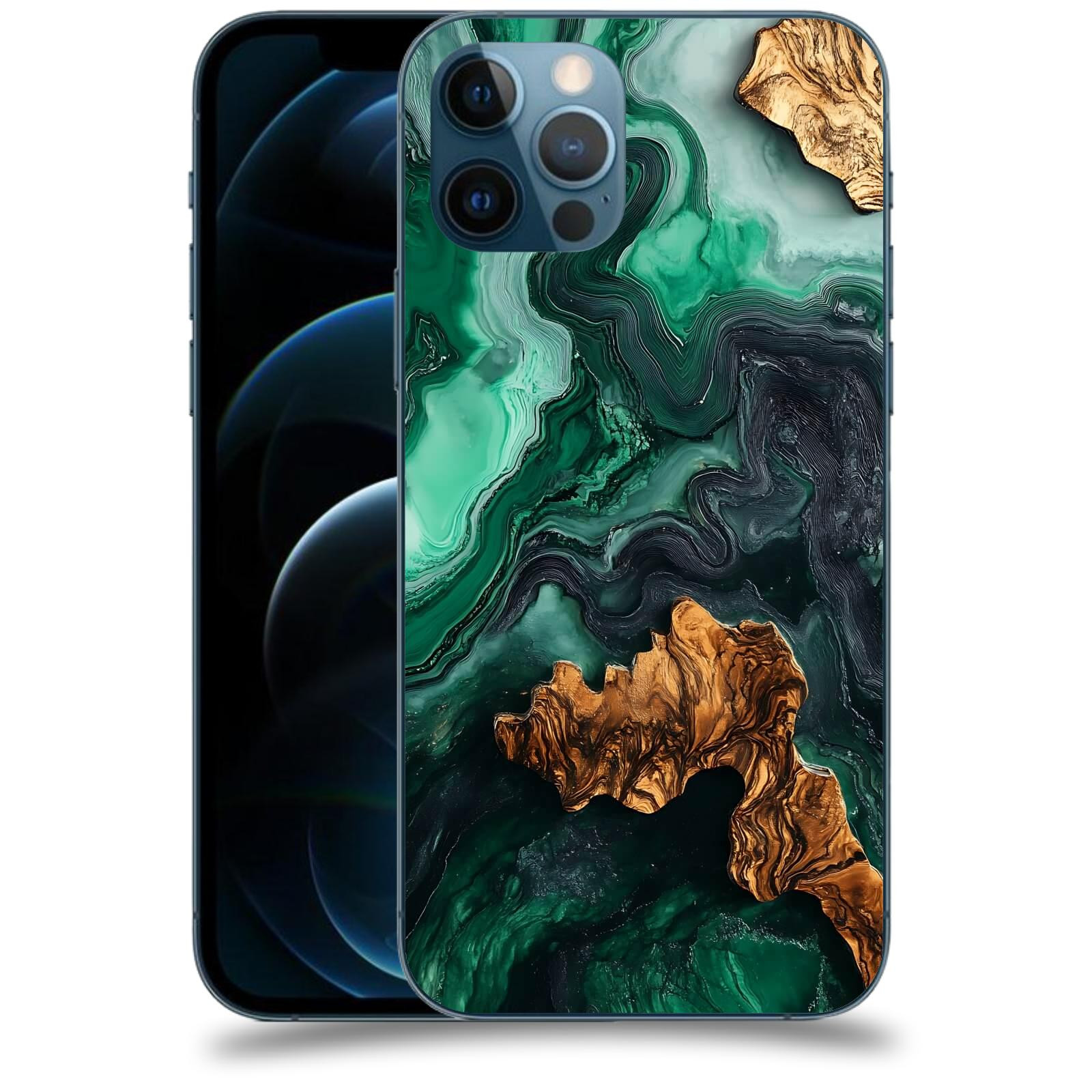 ACOVER Kryt na mobil Apple iPhone 12 Pro - Forest Wood IV