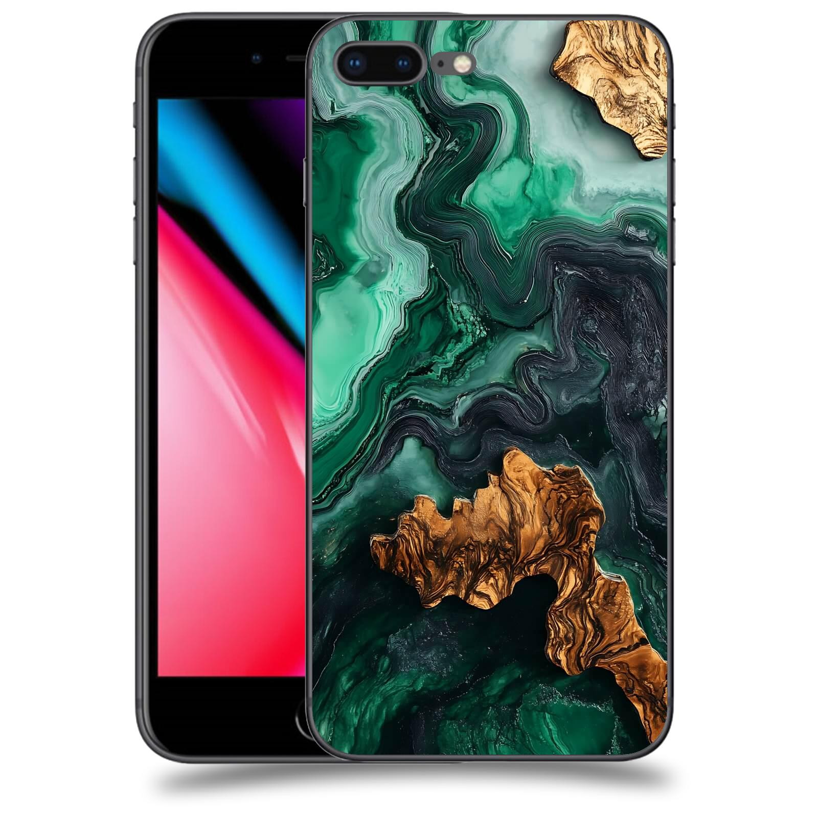 ACOVER Kryt na mobil Apple iPhone 8 Plus - Forest Wood IV