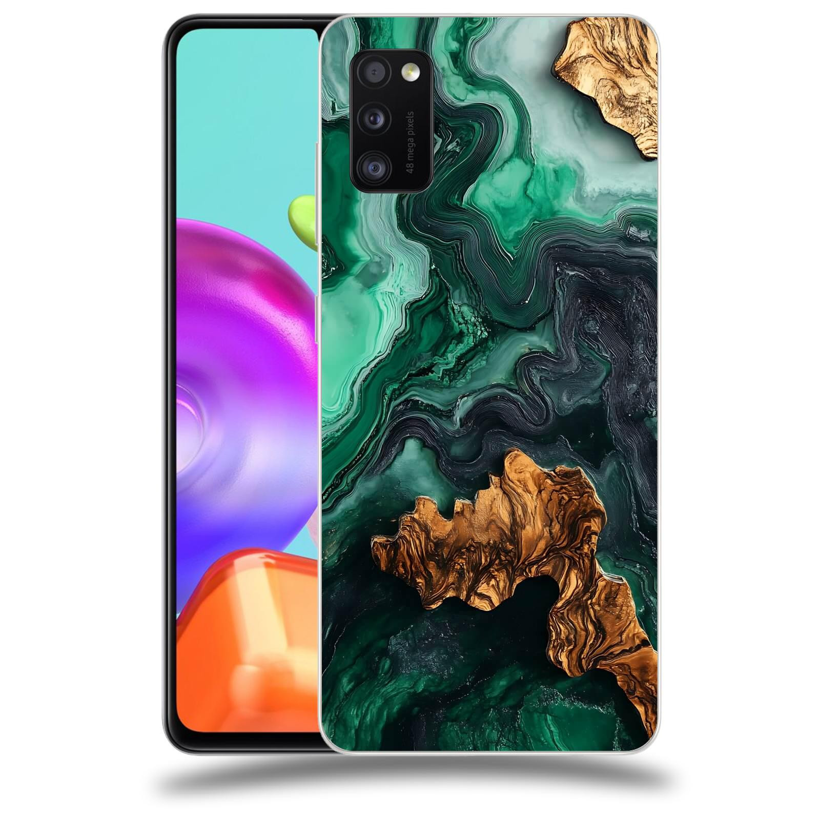 ACOVER Kryt na mobil Samsung Galaxy A41 A415F - Forest Wood IV