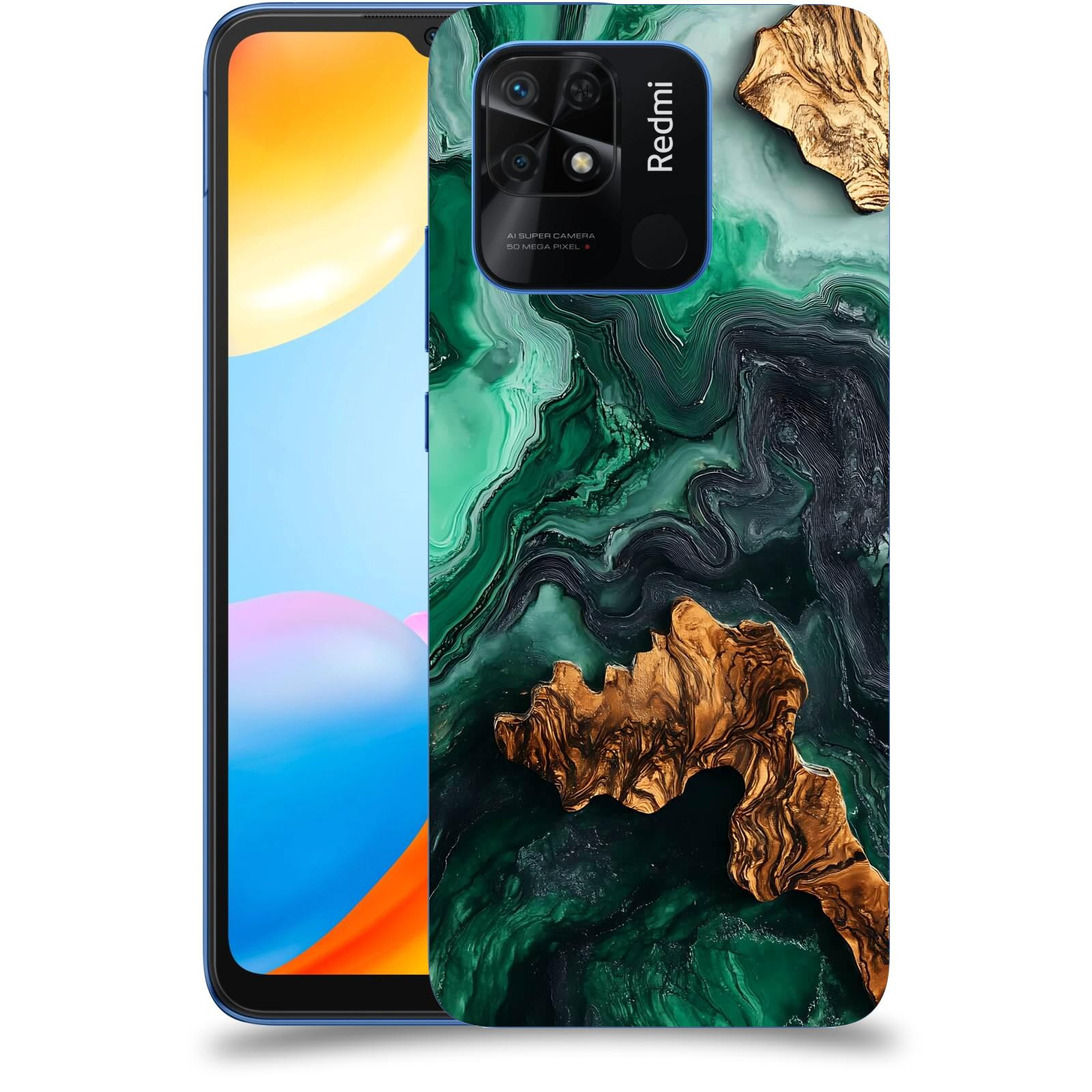 ACOVER Kryt na mobil Xiaomi Redmi 10C - Forest Wood IV