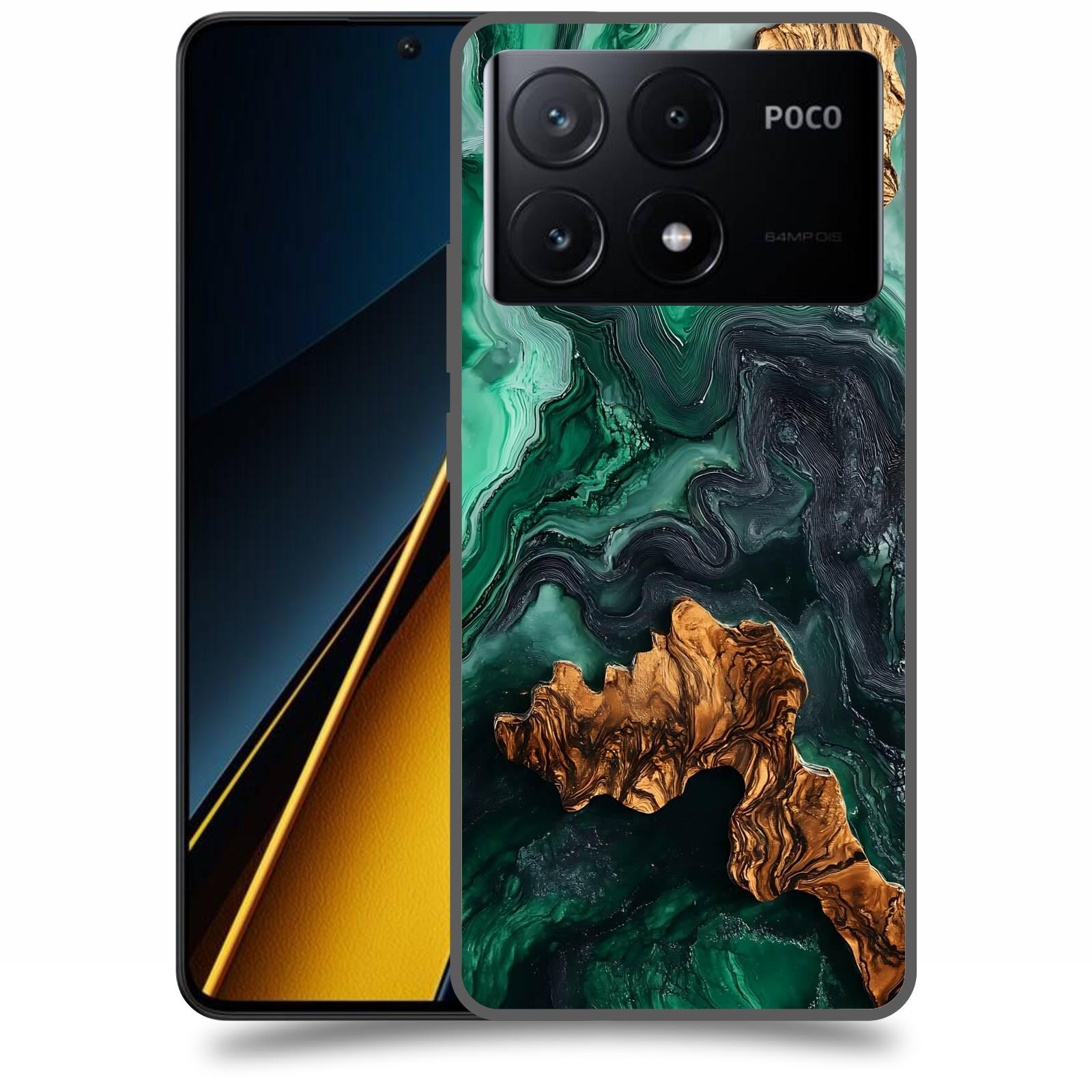 ACOVER Kryt na mobil Poco X6 Pro 5G - Forest Wood IV