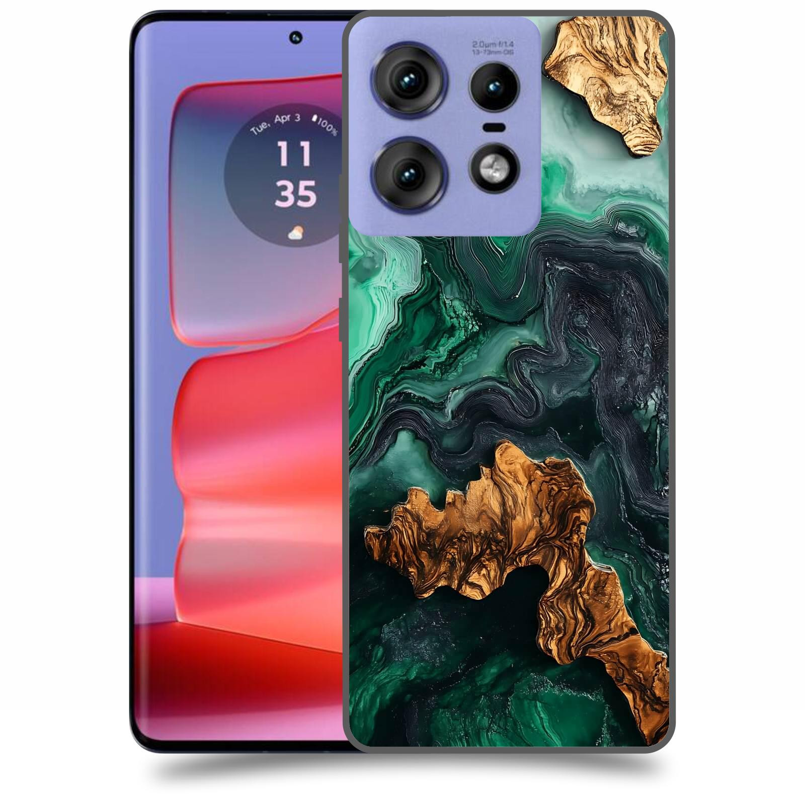 ACOVER Kryt na mobil Motorola Edge 50 Pro - Forest Wood IV