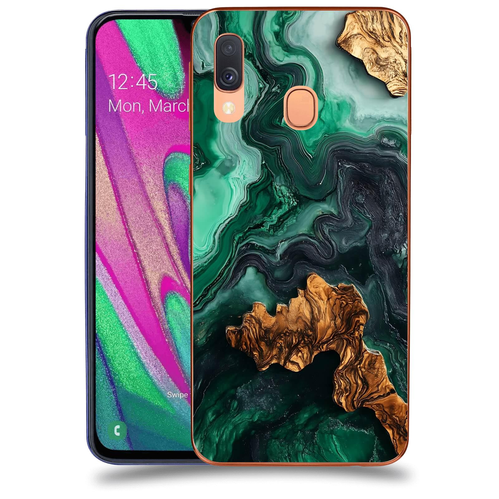 ACOVER Kryt na mobil Samsung Galaxy A40 A405F - Forest Wood IV
