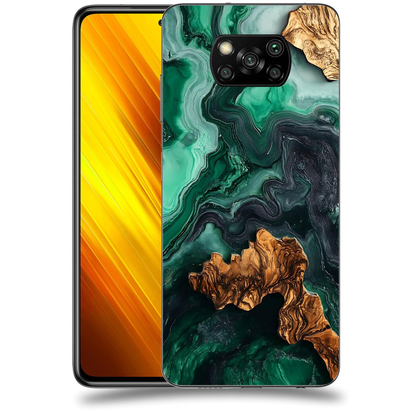 ACOVER Kryt na mobil Xiaomi Poco X3 - Forest Wood IV