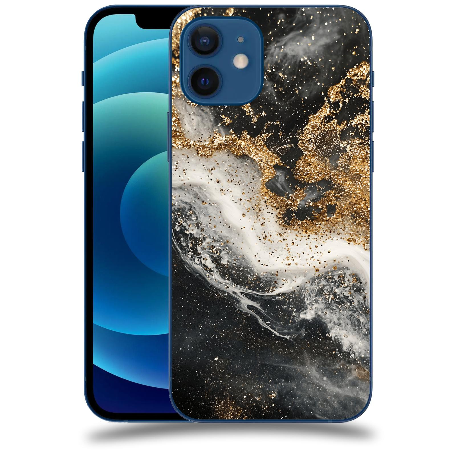 ACOVER Kryt na mobil Apple iPhone 12 - Liquid Gold I