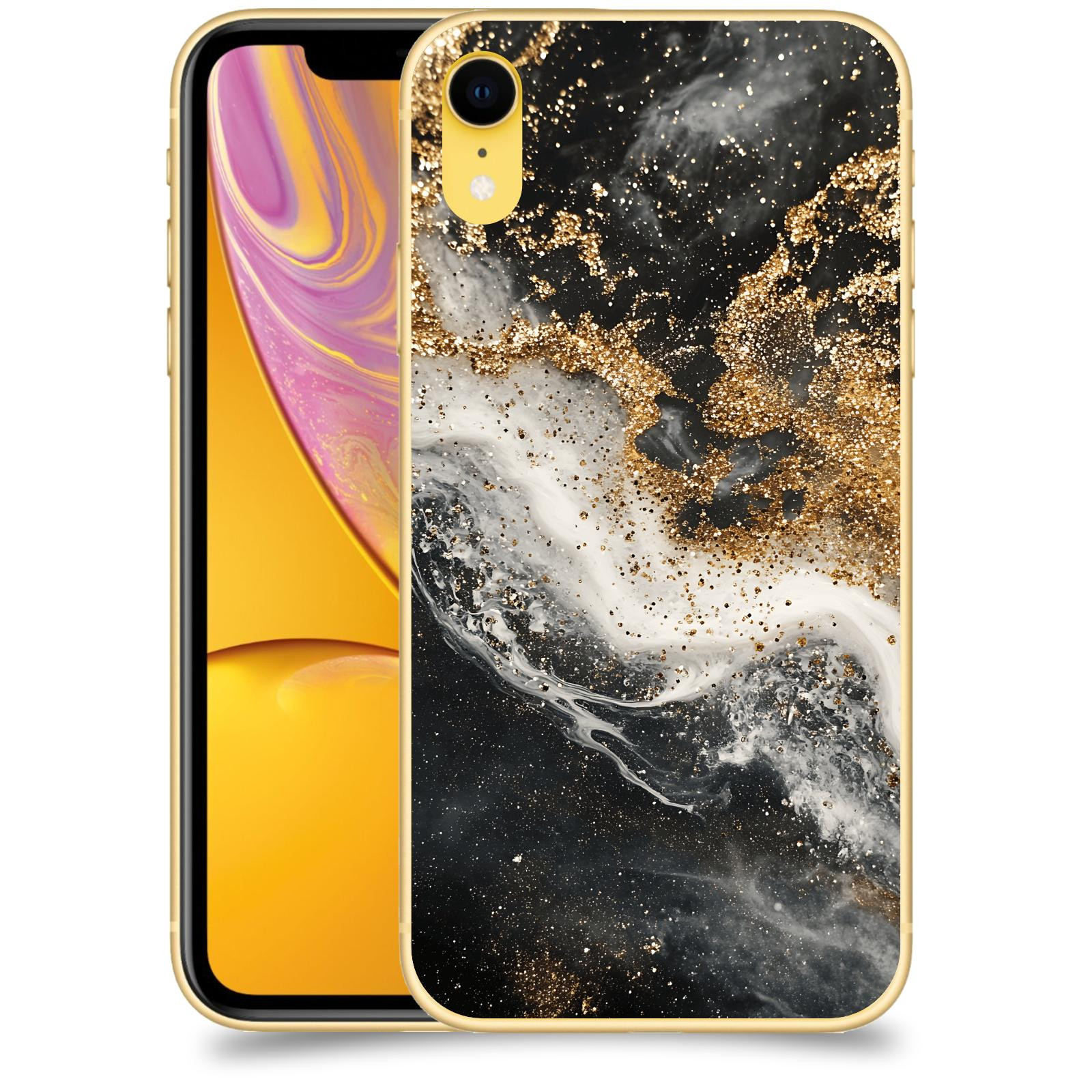 ACOVER Kryt na mobil Apple iPhone XR - Liquid Gold I