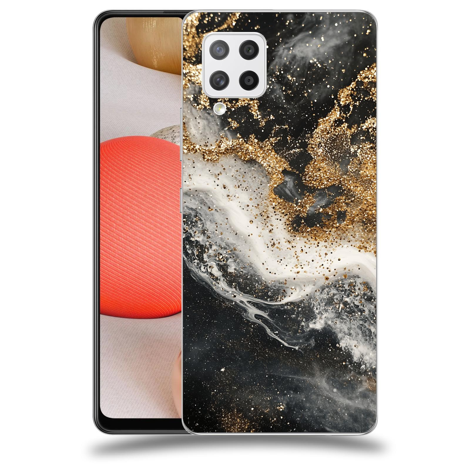 ACOVER Kryt na mobil Samsung Galaxy A42 A426B - Liquid Gold I