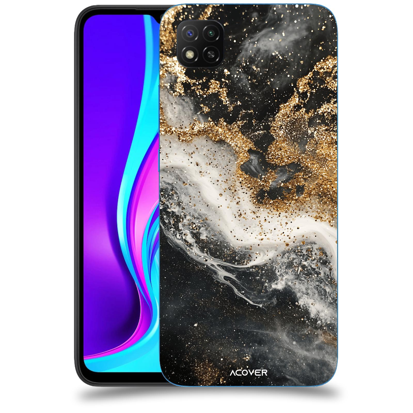 ACOVER Kryt na mobil Xiaomi Redmi 9C - Liquid Gold I
