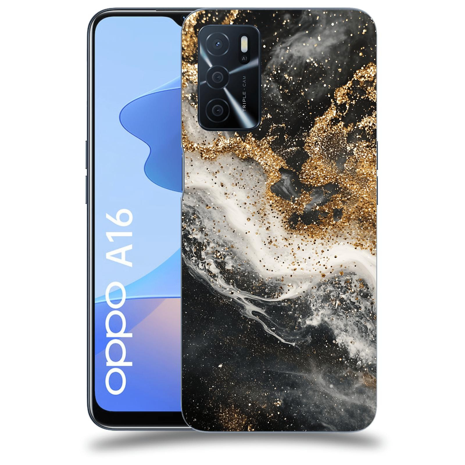 ACOVER Kryt na mobil OPPO A16 - Liquid Gold I