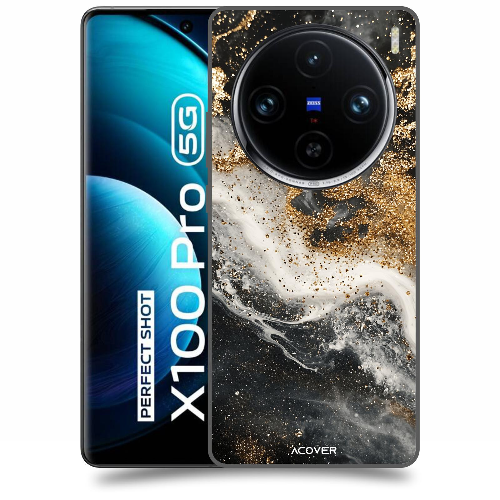 ACOVER Kryt na mobil Vivo X100 Pro - Liquid Gold I
