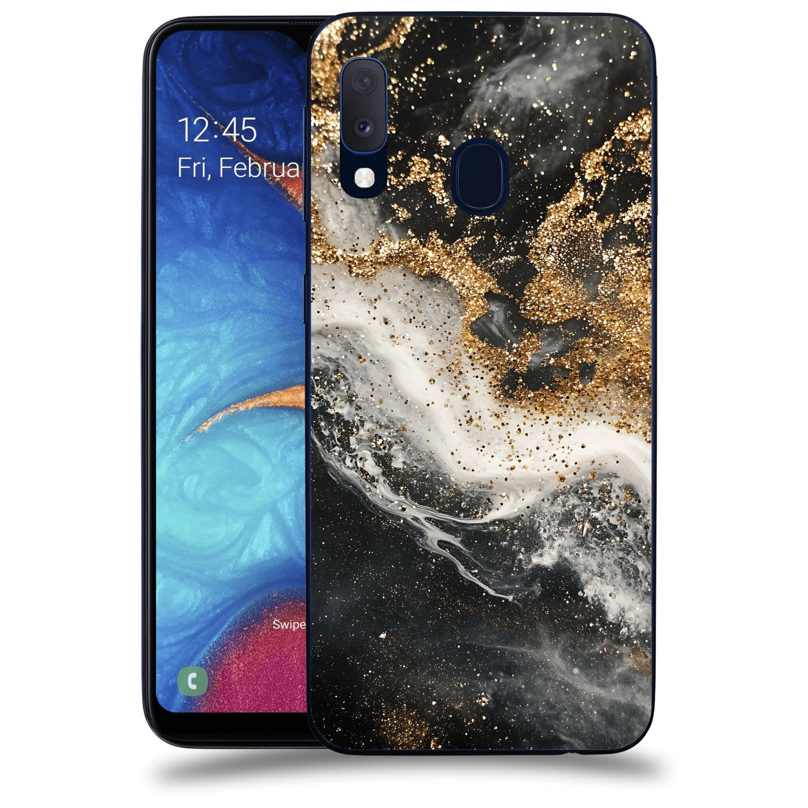 ACOVER Kryt na mobil Samsung Galaxy A20e A202F - Liquid Gold I