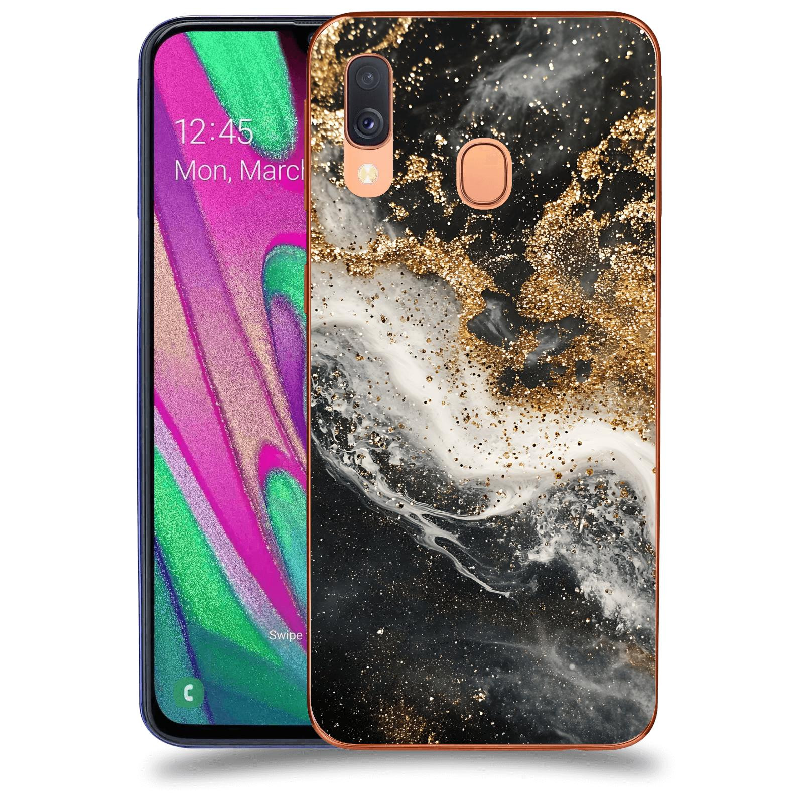 ACOVER Kryt na mobil Samsung Galaxy A40 A405F - Liquid Gold I