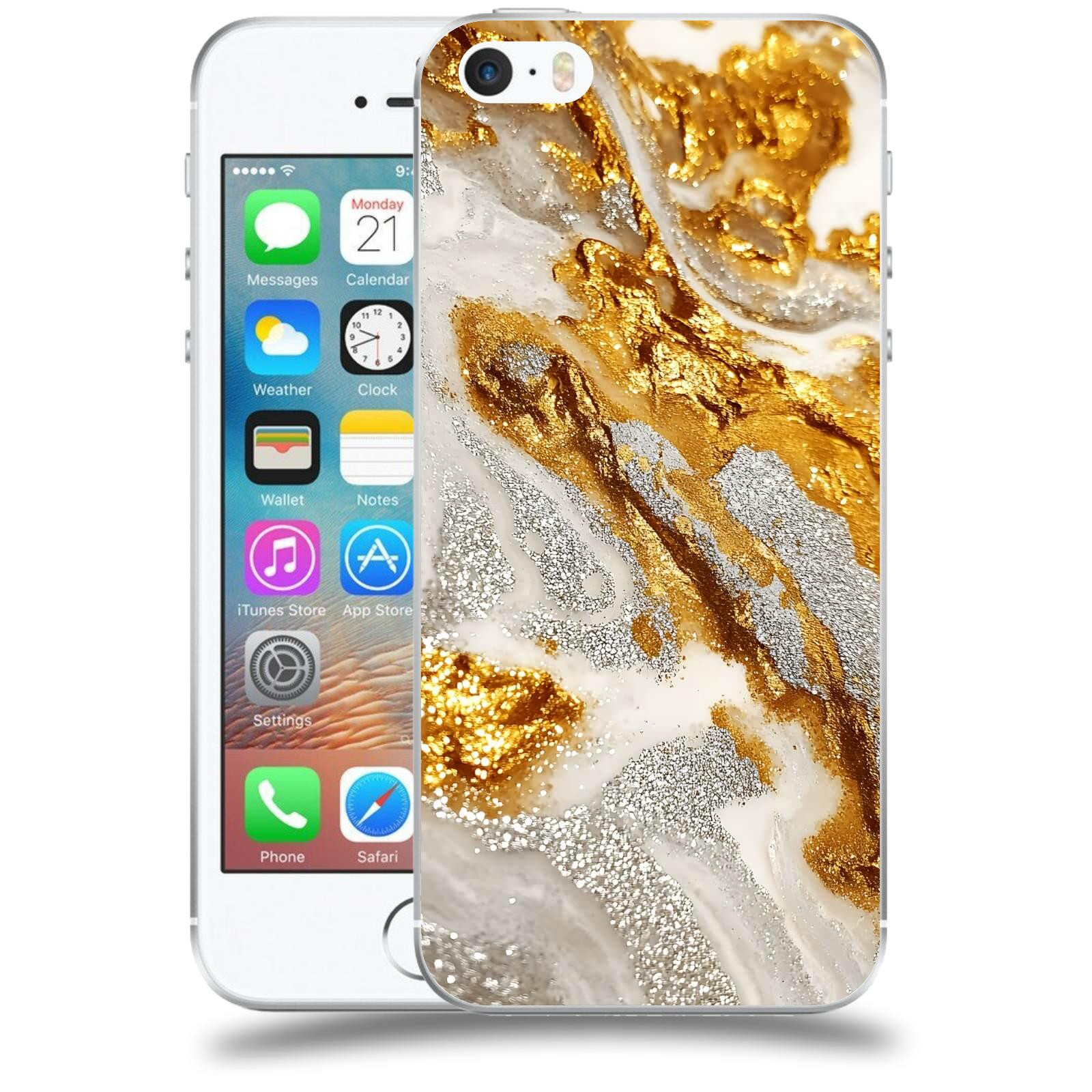 ACOVER Kryt na mobil Apple iPhone 5/5S/SE - Liquid Gold II