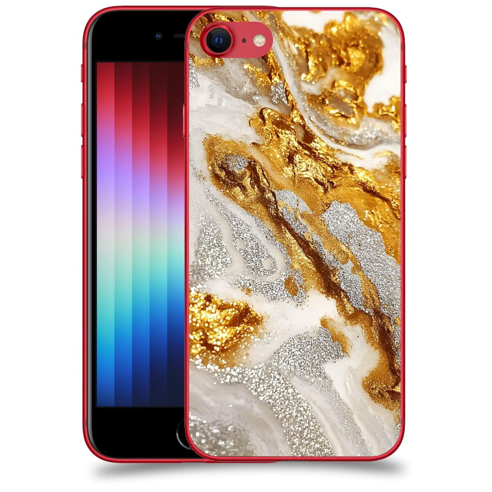 ACOVER Kryt na mobil Apple iPhone SE 2022 - Liquid Gold II
