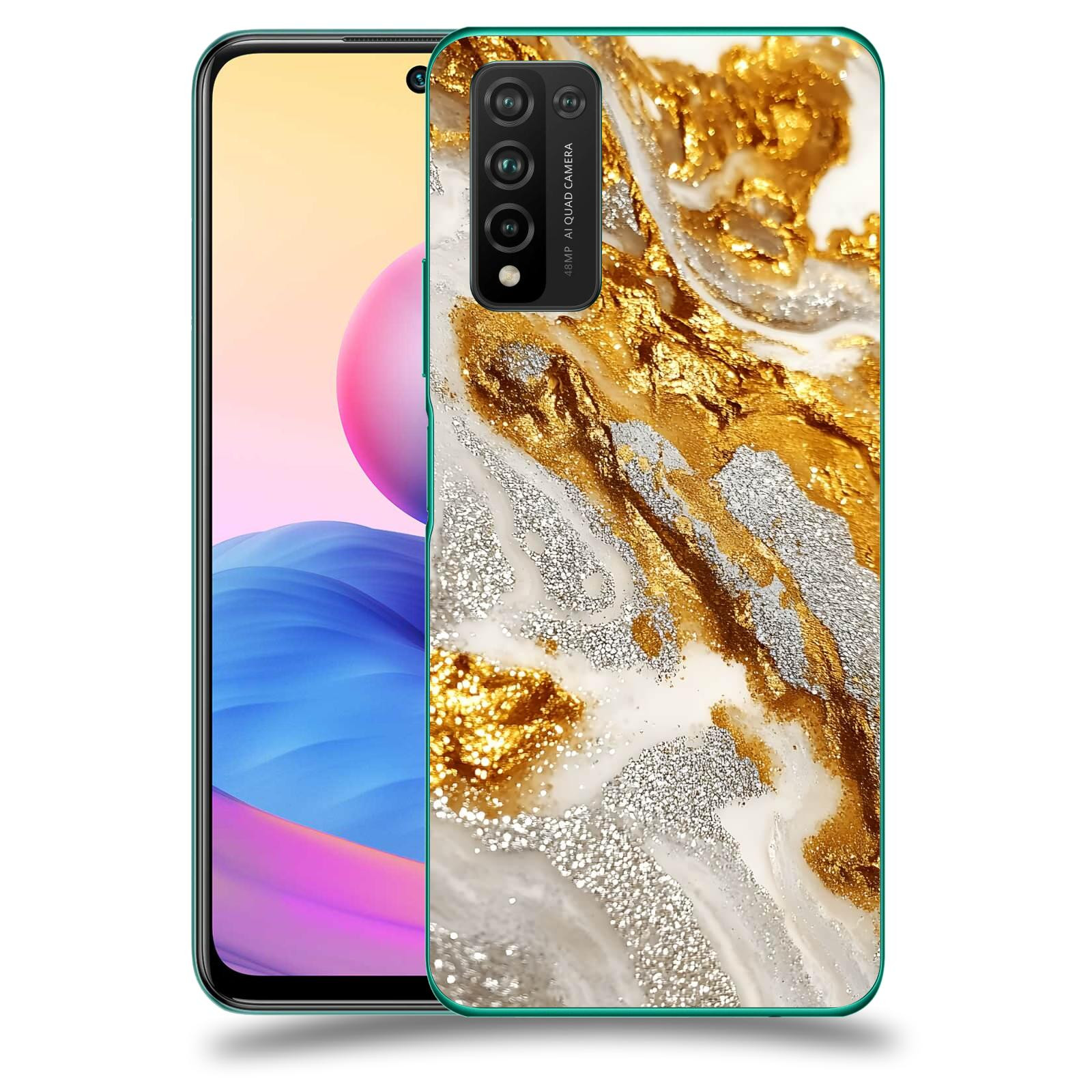 ACOVER Kryt na mobil Honor 10X Lite - Liquid Gold II