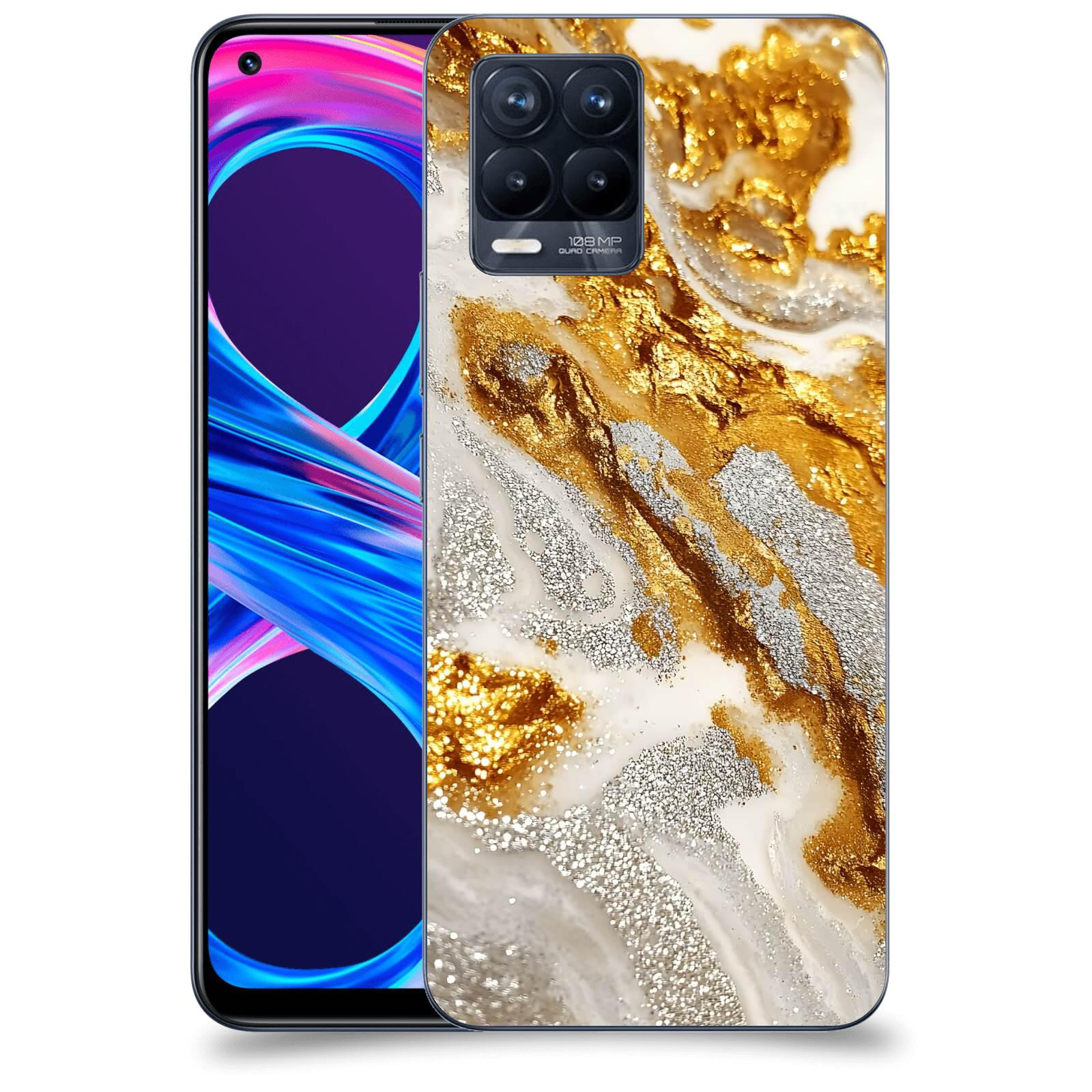 ACOVER Kryt na mobil Realme 8 Pro - Liquid Gold II