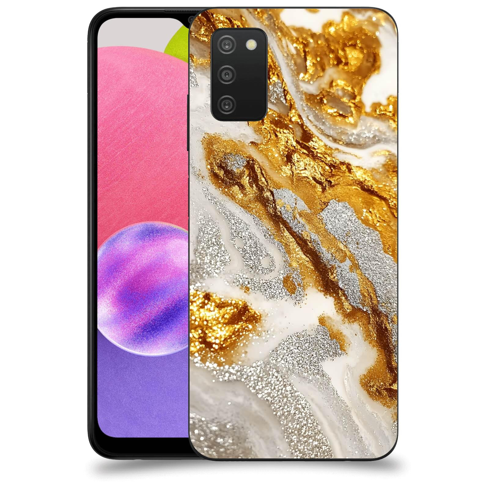 ACOVER Kryt na mobil Samsung Galaxy A03s A037G - Liquid Gold II