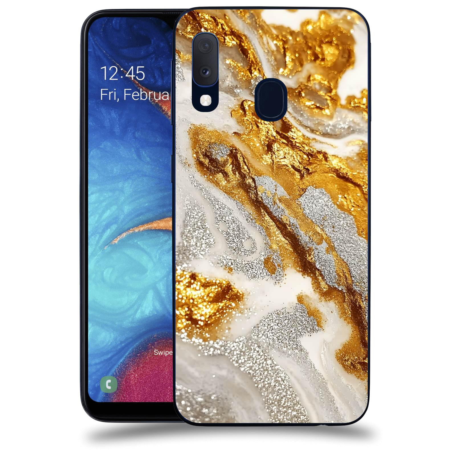 ACOVER Kryt na mobil Samsung Galaxy A20e A202F - Liquid Gold II