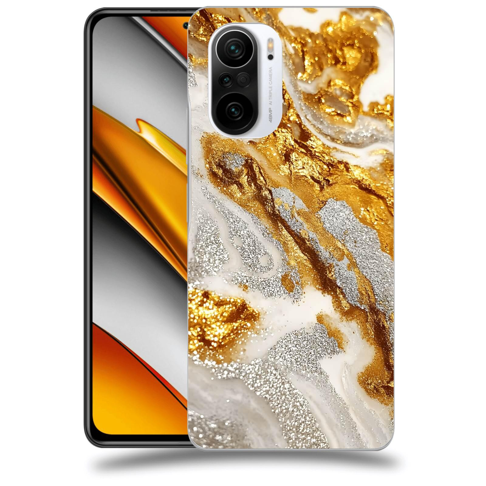 ACOVER Kryt na mobil Xiaomi Poco F3 - Liquid Gold II