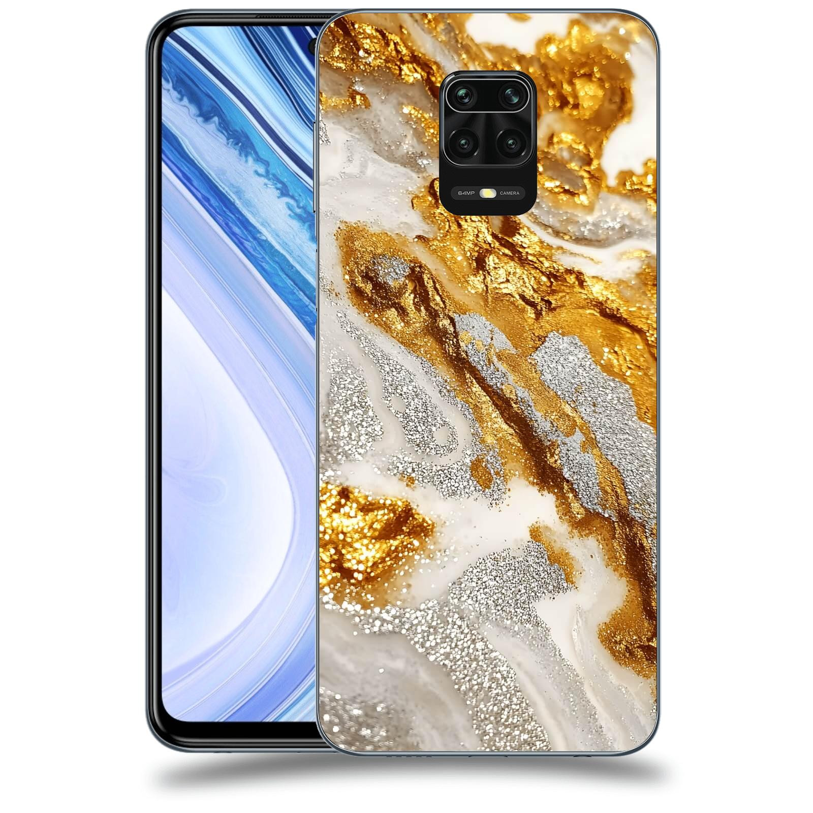 ACOVER Kryt na mobil Xiaomi Redmi Note 9 Pro - Liquid Gold II