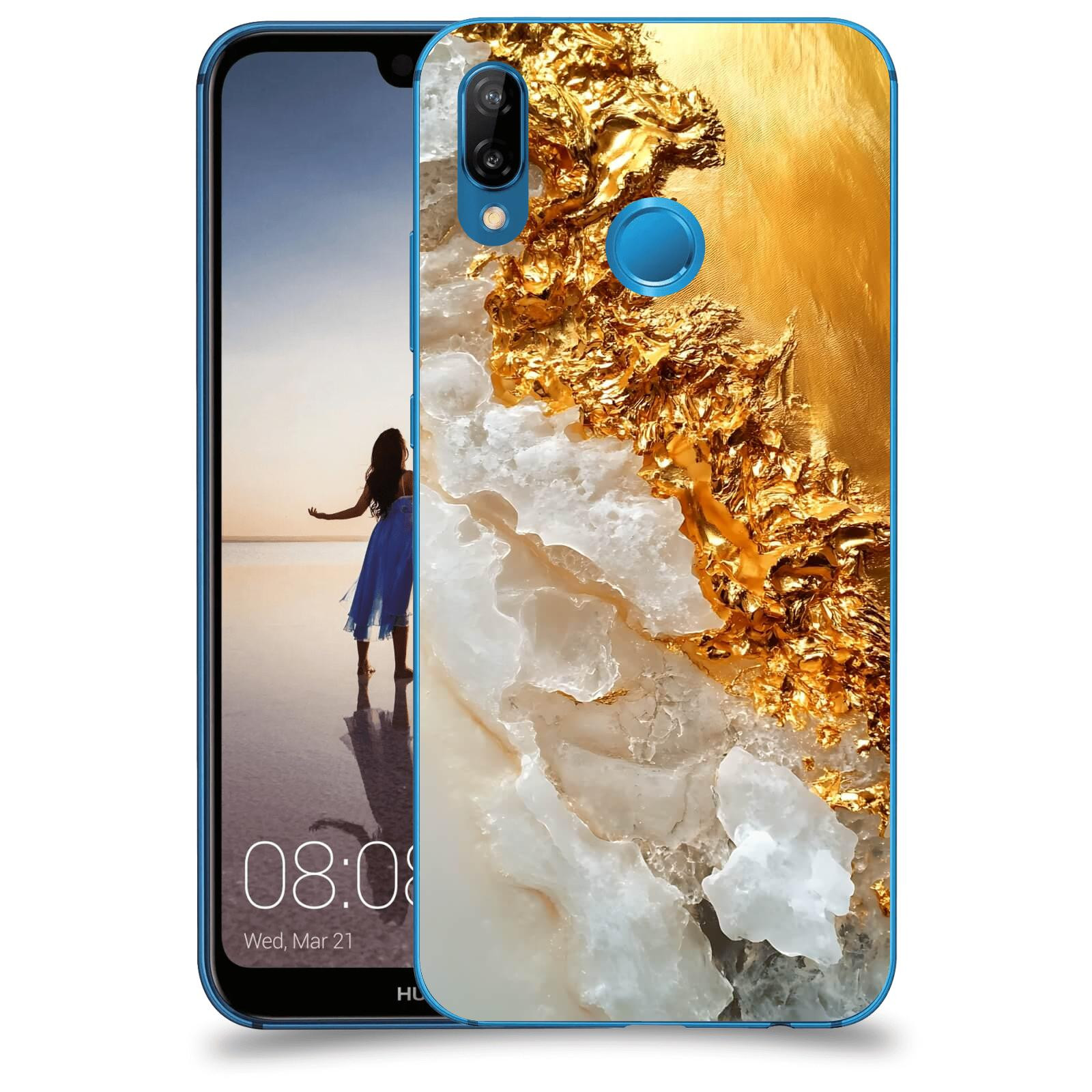 ACOVER Kryt na mobil Huawei P20 Lite - Liquid Gold III