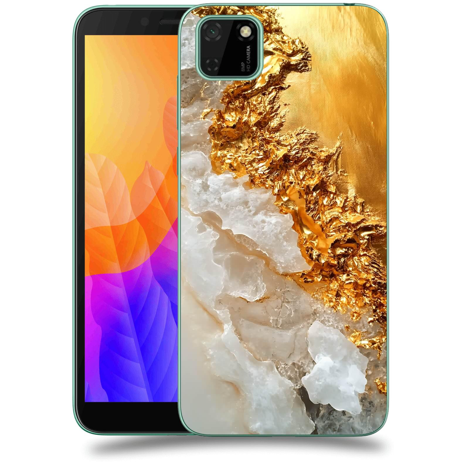 ACOVER Kryt na mobil Huawei Y5P - Liquid Gold III