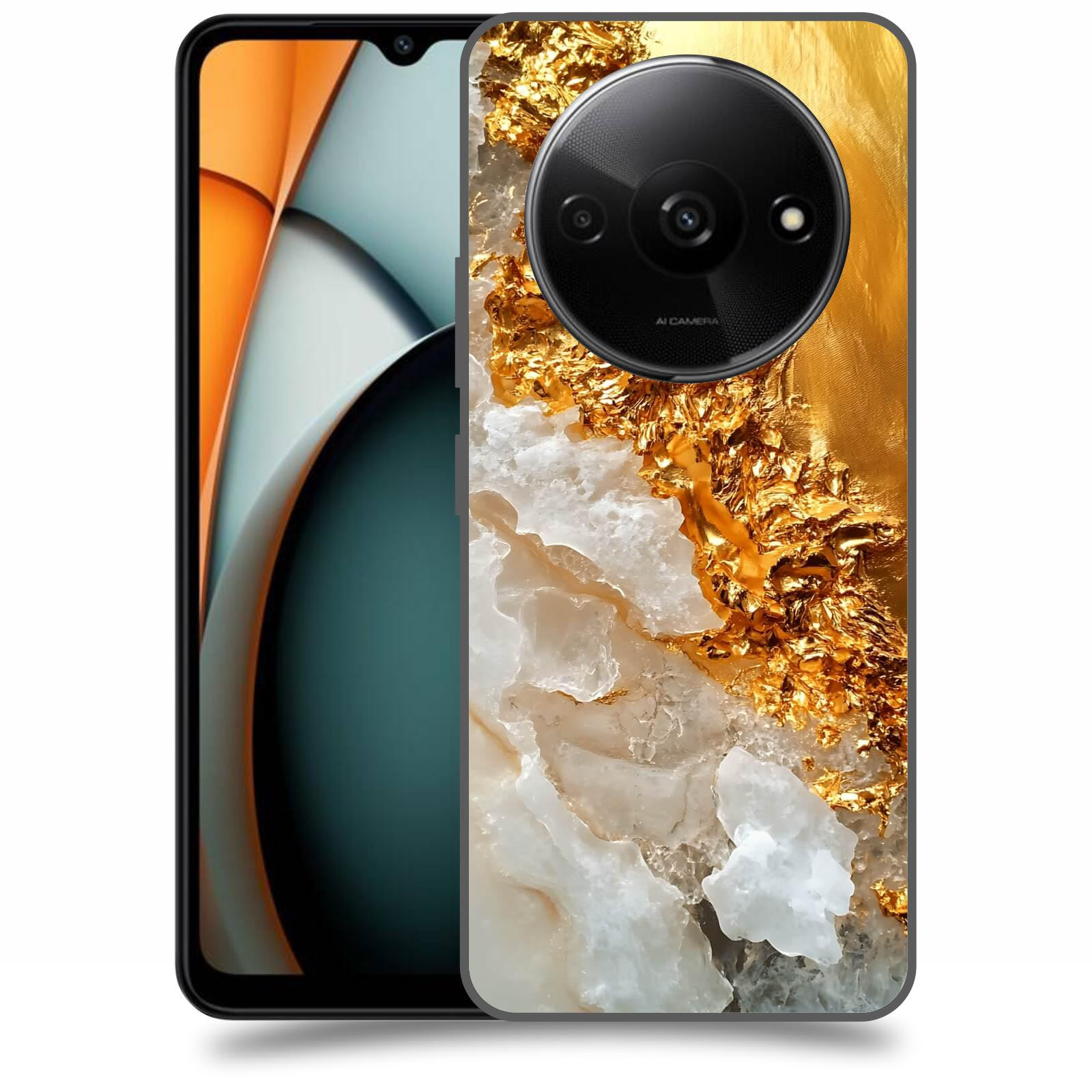ACOVER Kryt na mobil Xiaomi Redmi A3 - Liquid Gold III