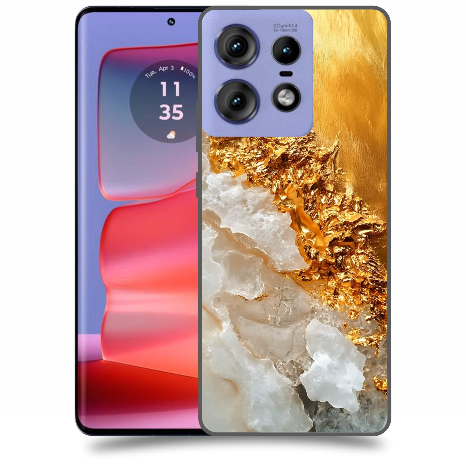 ACOVER Kryt na mobil Motorola Edge 50 Pro - Liquid Gold III