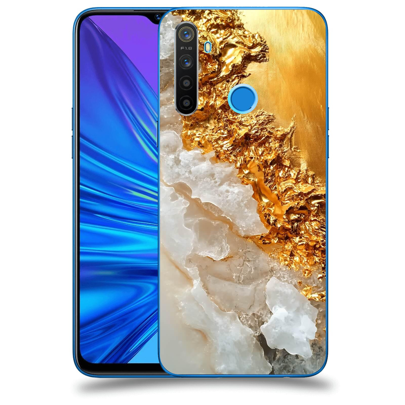 ACOVER Kryt na mobil Realme 5 - Liquid Gold III
