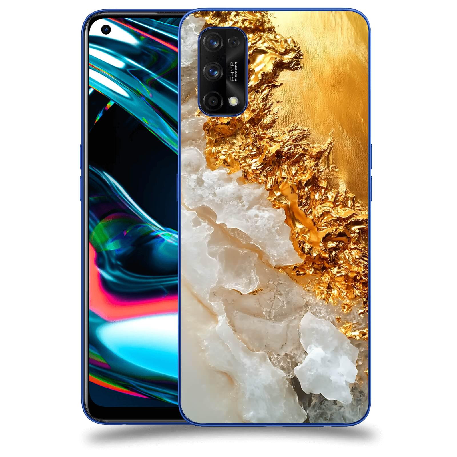 ACOVER Kryt na mobil Realme 7 Pro - Liquid Gold III