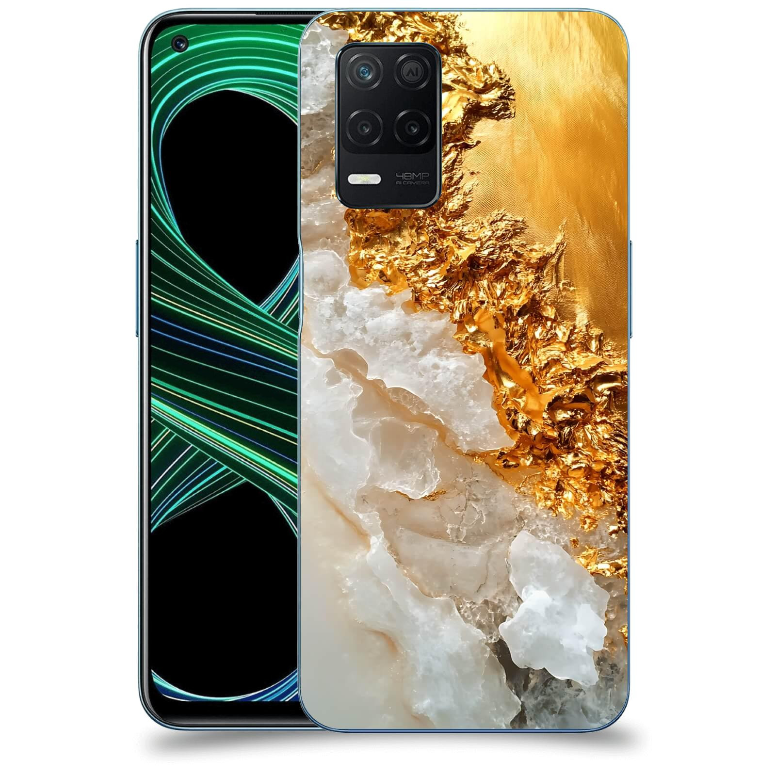 ACOVER Kryt na mobil Realme 8 5G - Liquid Gold III
