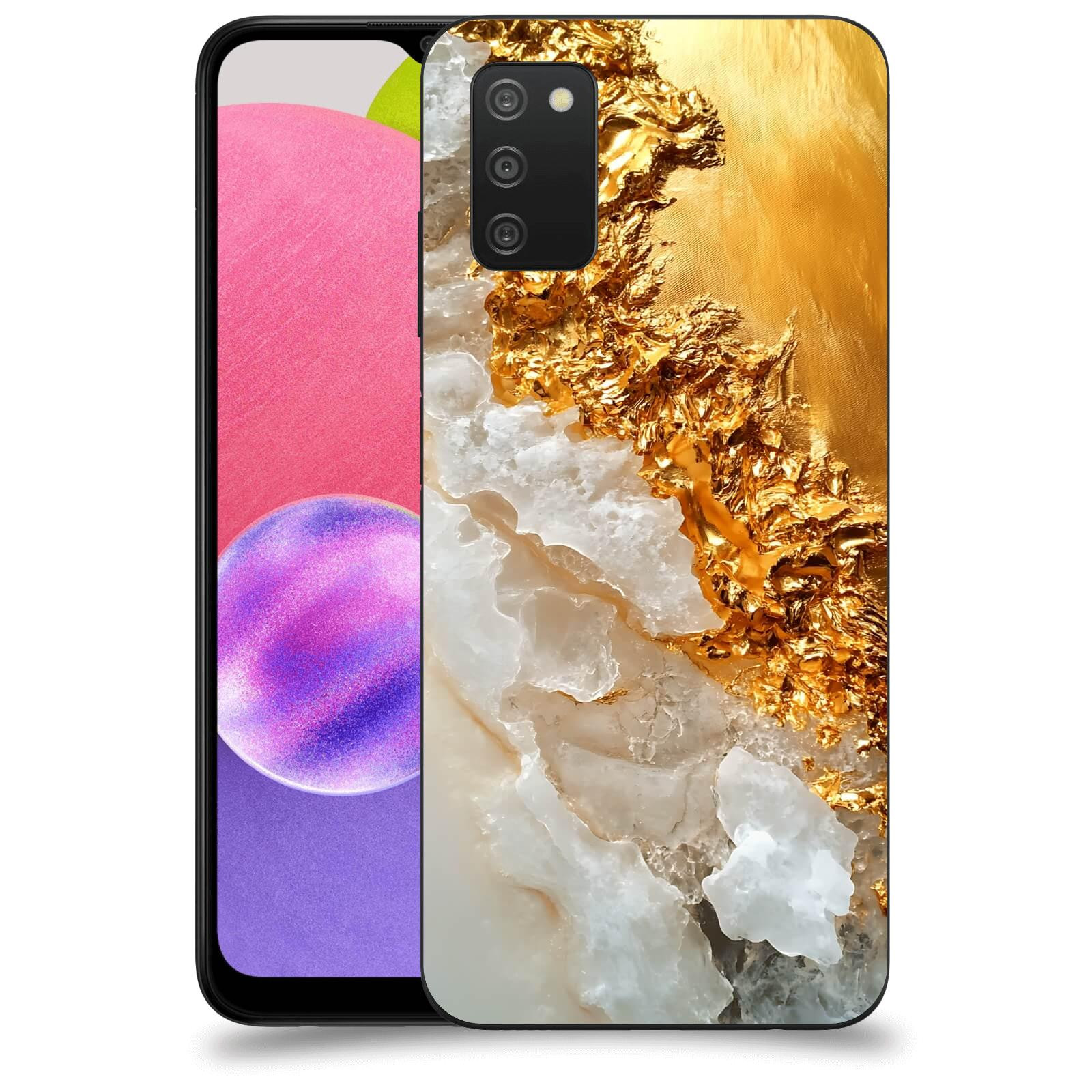 ACOVER Kryt na mobil Samsung Galaxy A03s A037G - Liquid Gold III