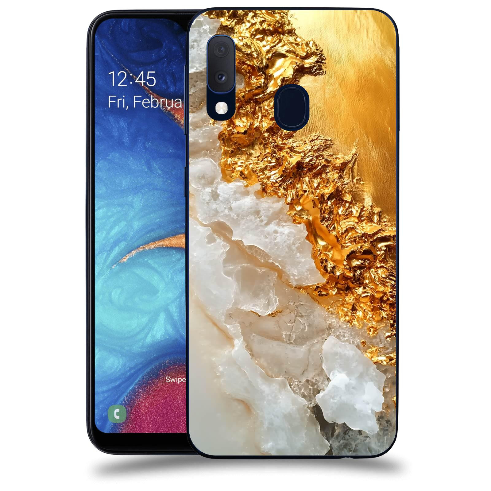 ACOVER Kryt na mobil Samsung Galaxy A20e A202F - Liquid Gold III