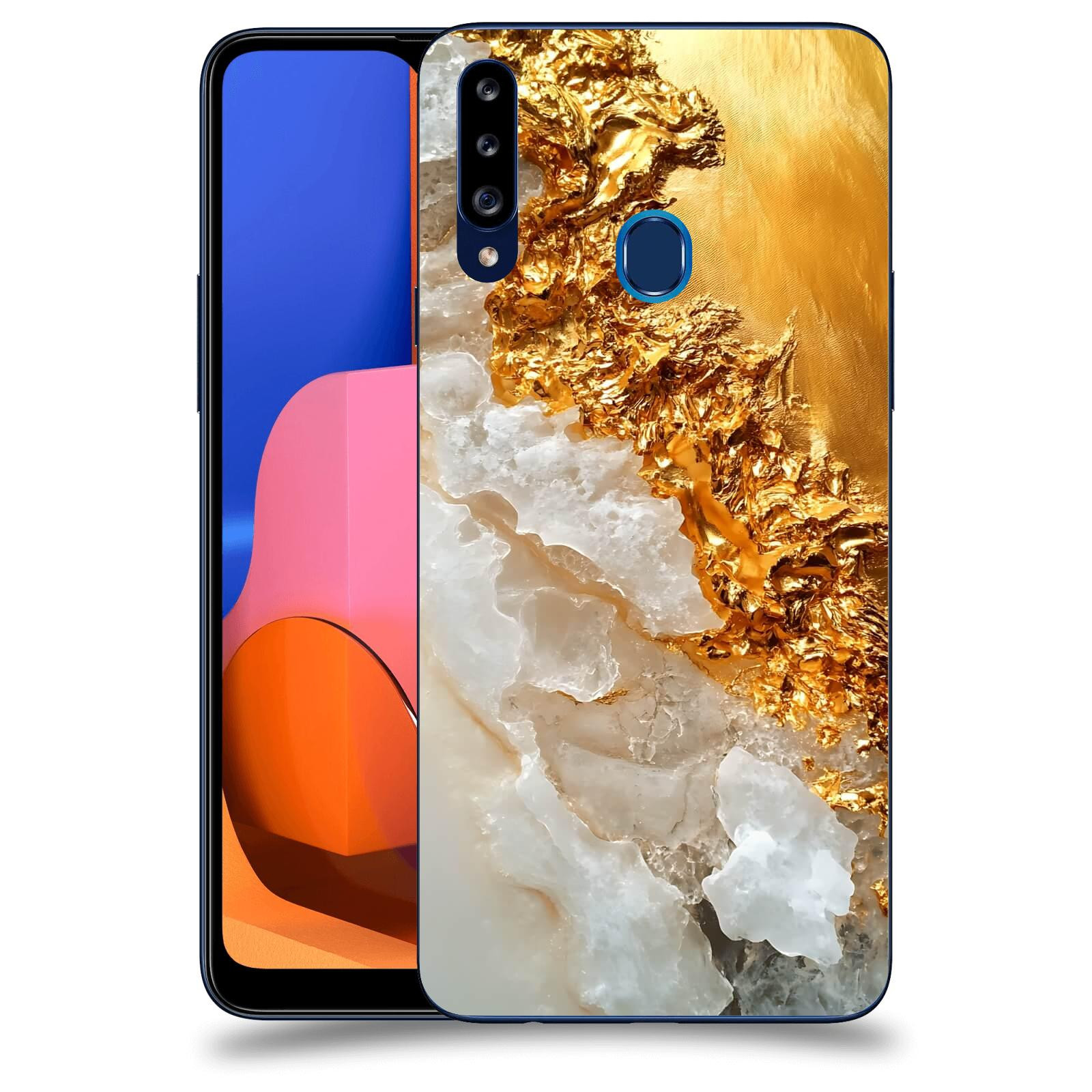 ACOVER Kryt na mobil Samsung Galaxy A20s - Liquid Gold III