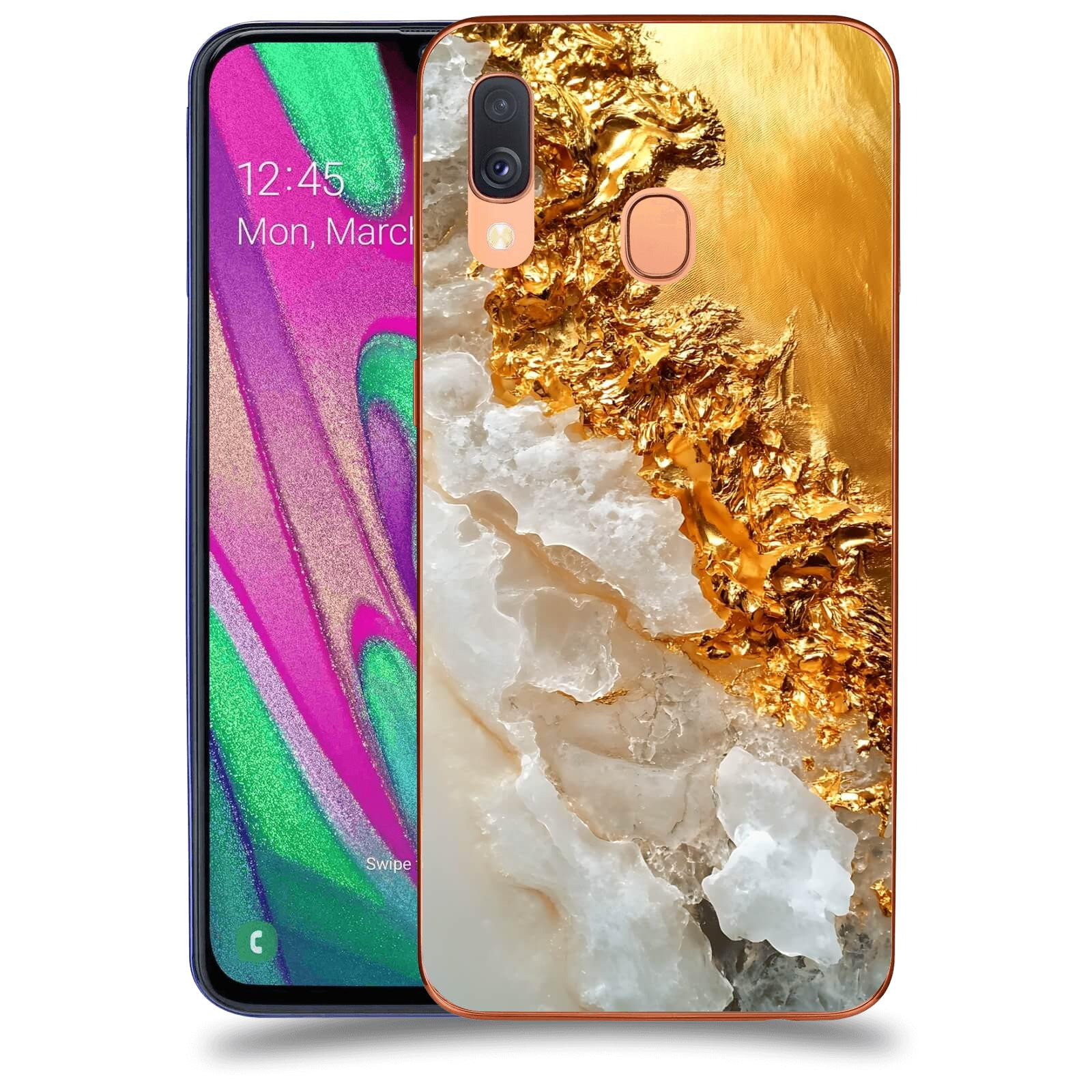 ACOVER Kryt na mobil Samsung Galaxy A40 A405F - Liquid Gold III