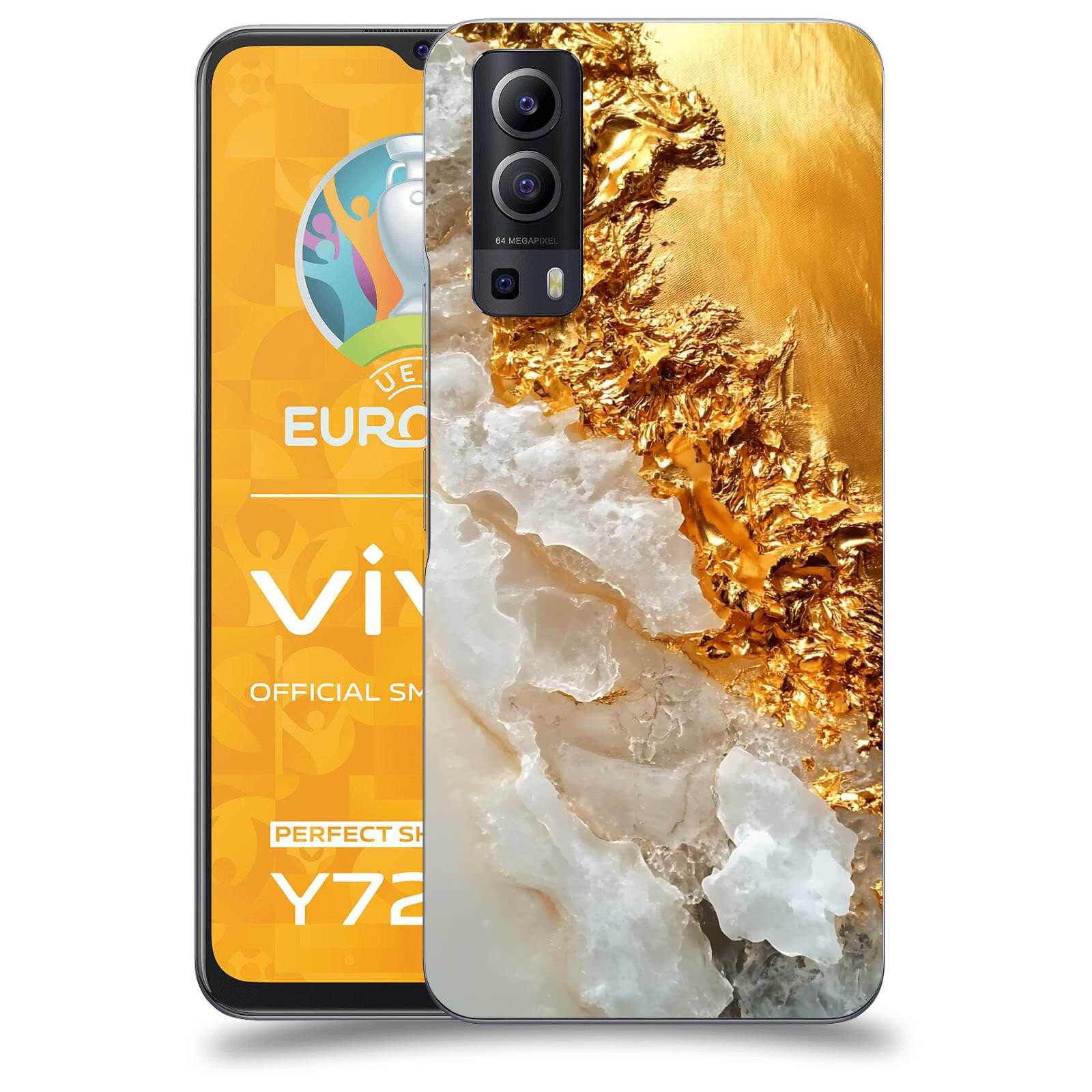 ACOVER Kryt na mobil Vivo Y72 5G - Liquid Gold III